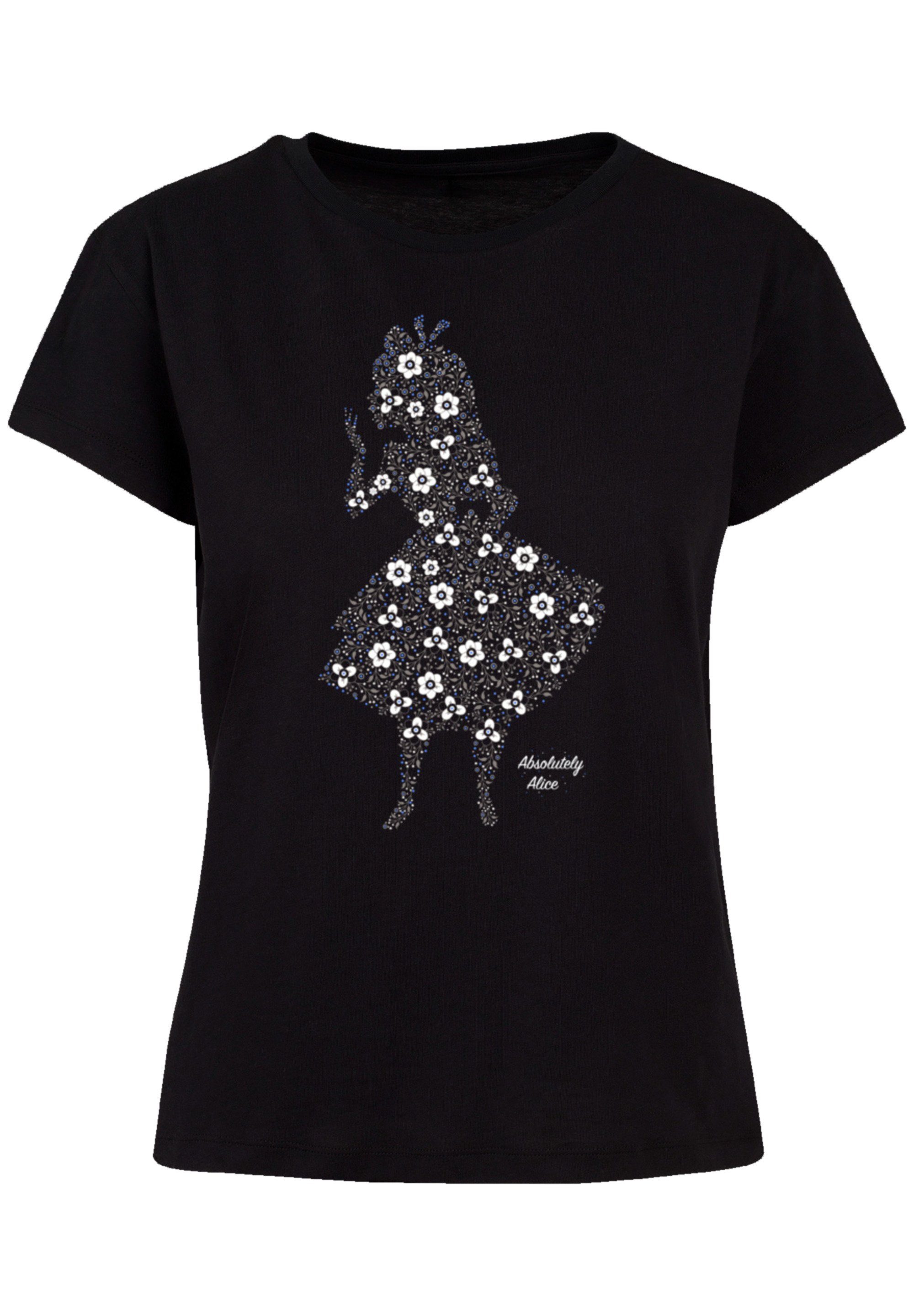 F4NT4STIC T-Shirt Disney Qualität Premium im Alice Wunderland Absolutely Alice