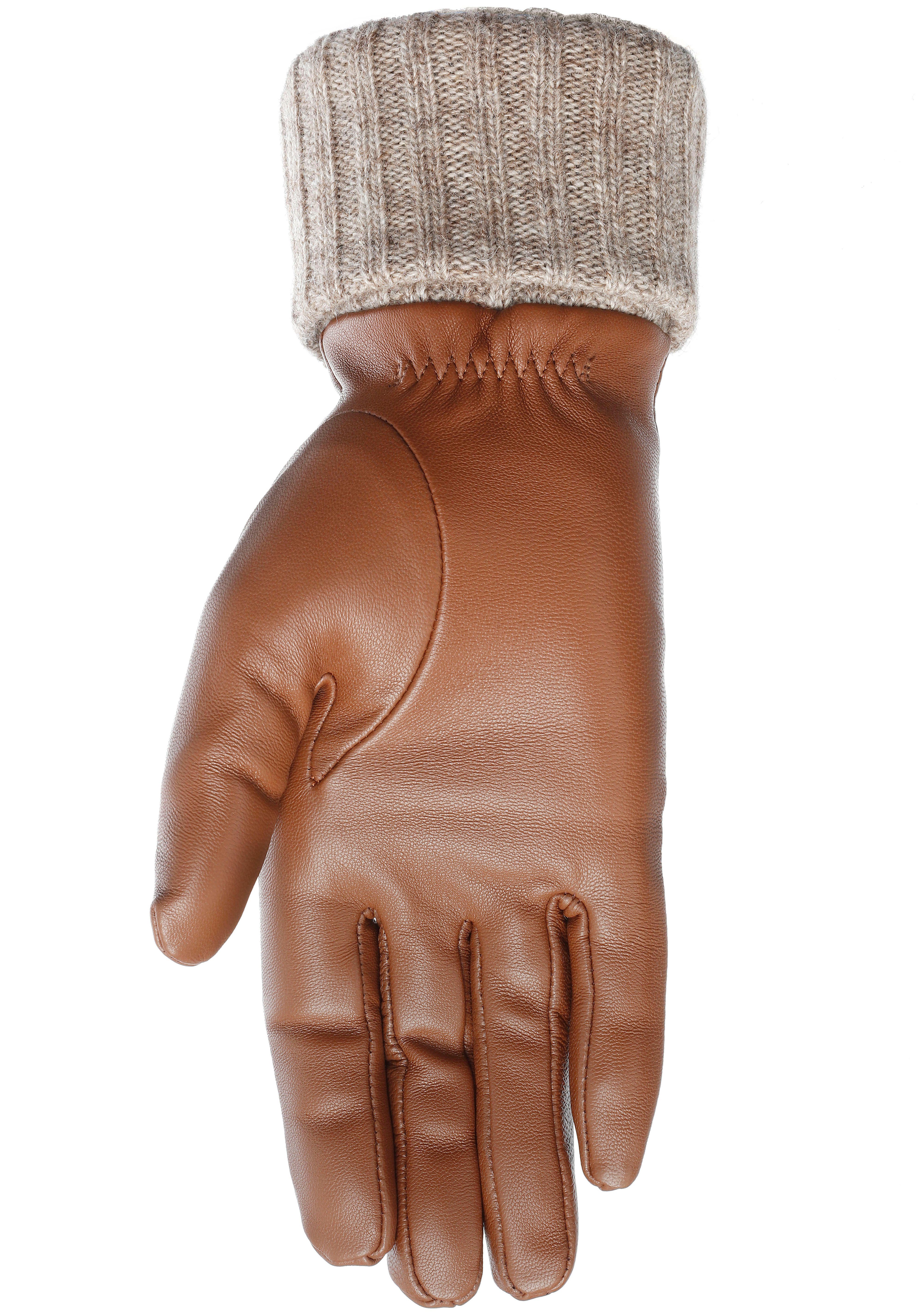 PEARLWOOD Lederhandschuhe Fingern mit Lipa bedienbar - 10 Touchscreen proofed