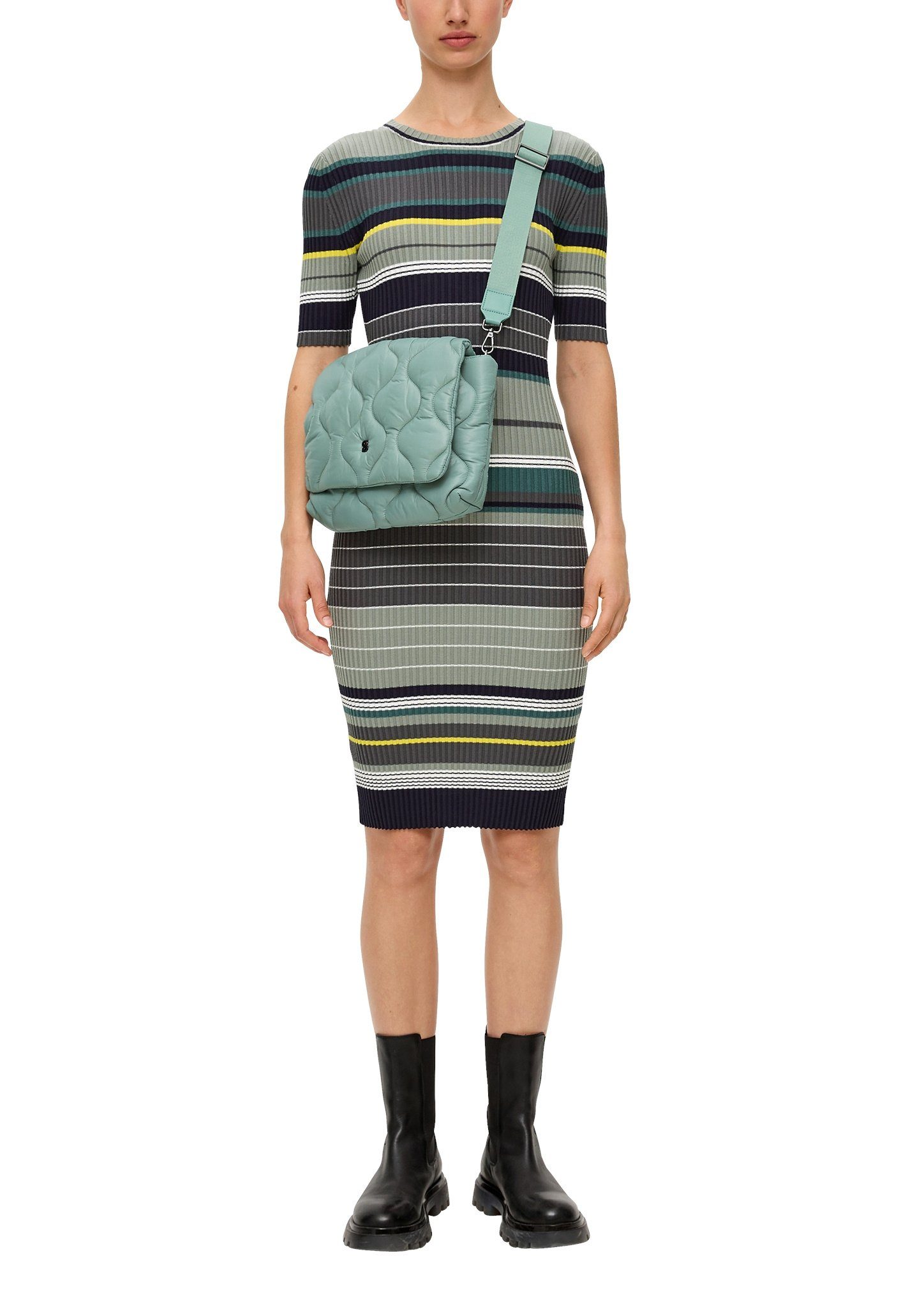 s.Oliver Midikleid Rippkleidmix