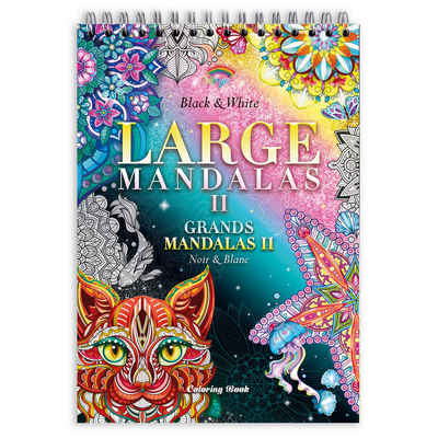 Colorya Malen nach Zahlen Colorya Mandala Malbuch für Erwachsene – Large Mandalas Vol. II -