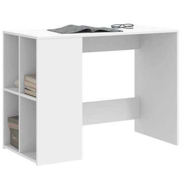 vidaXL Schreibtisch Schreibtisch Weiß 102x50x75 cm Holzwerkstoff