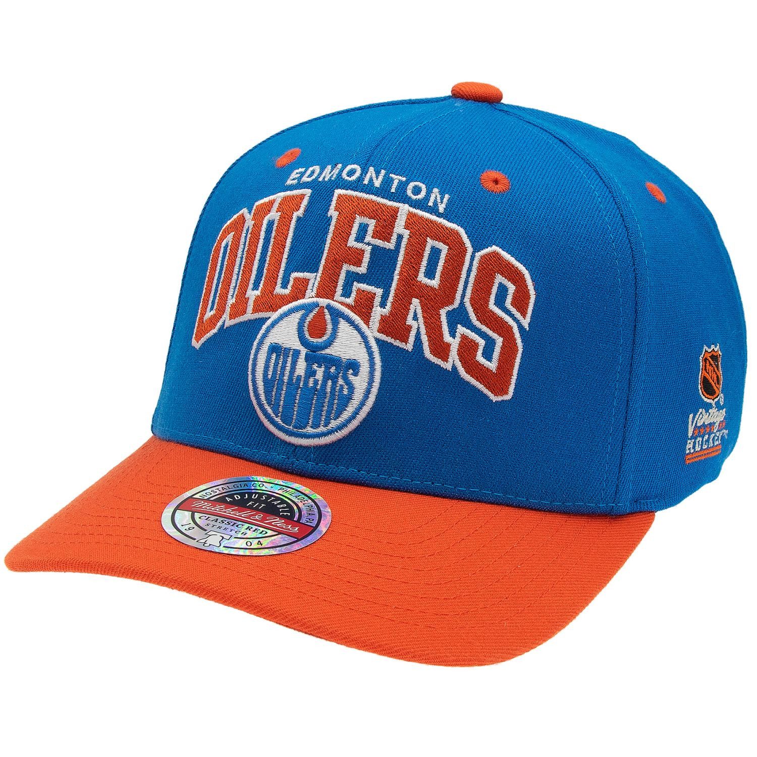 Mitchell & Ness Snapback Cap Stretch Classic Red Edmonton Oilers