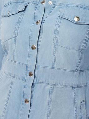 Christian Materne Jeansbluse Denimhemd koerpernah in Jeansoptik