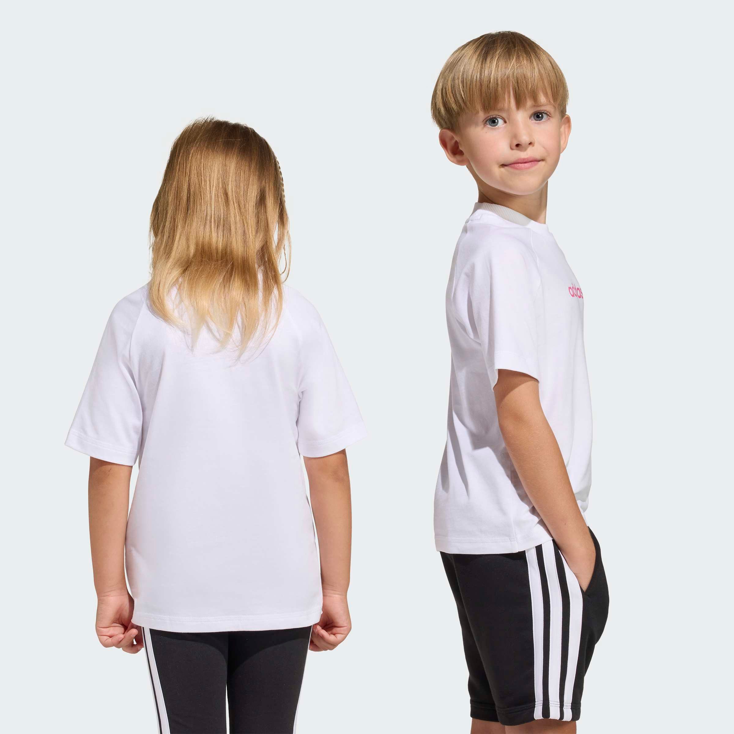 adidas Sportswear T-Shirt LK LIN TEE 160 für Kinder, Rundhalsausschnitt, ohne Verschluss, weiches Material