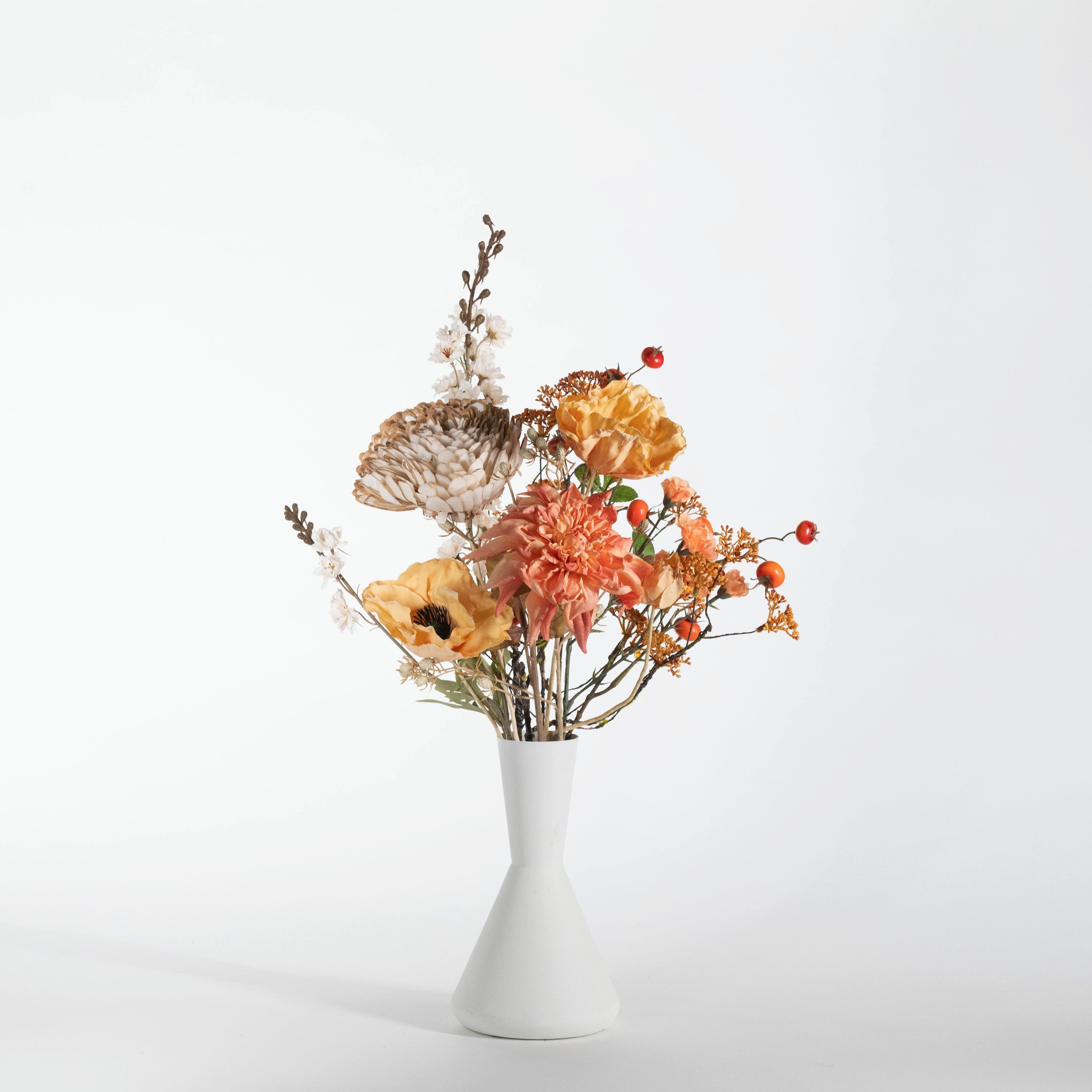 Kunstblume Künstlicher Blumenstrauß - Malaga, 70cm, aplanta