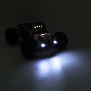 Insma RC-Auto (1:10 2,4 GHz 4WD Vollproportionaler Offroad Monster Truck 45 km/h), mit LED-Licht Fahrzeuge Modelle Spielzeug