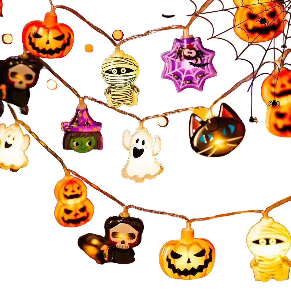 Bomiclss LED-Lichterkette Herbst Deko, Halloween Lichterkette 3 m 20 LED Lichter, für Halloween Theme Erntedankfest Weihnachtsfeiern von Bomiclss