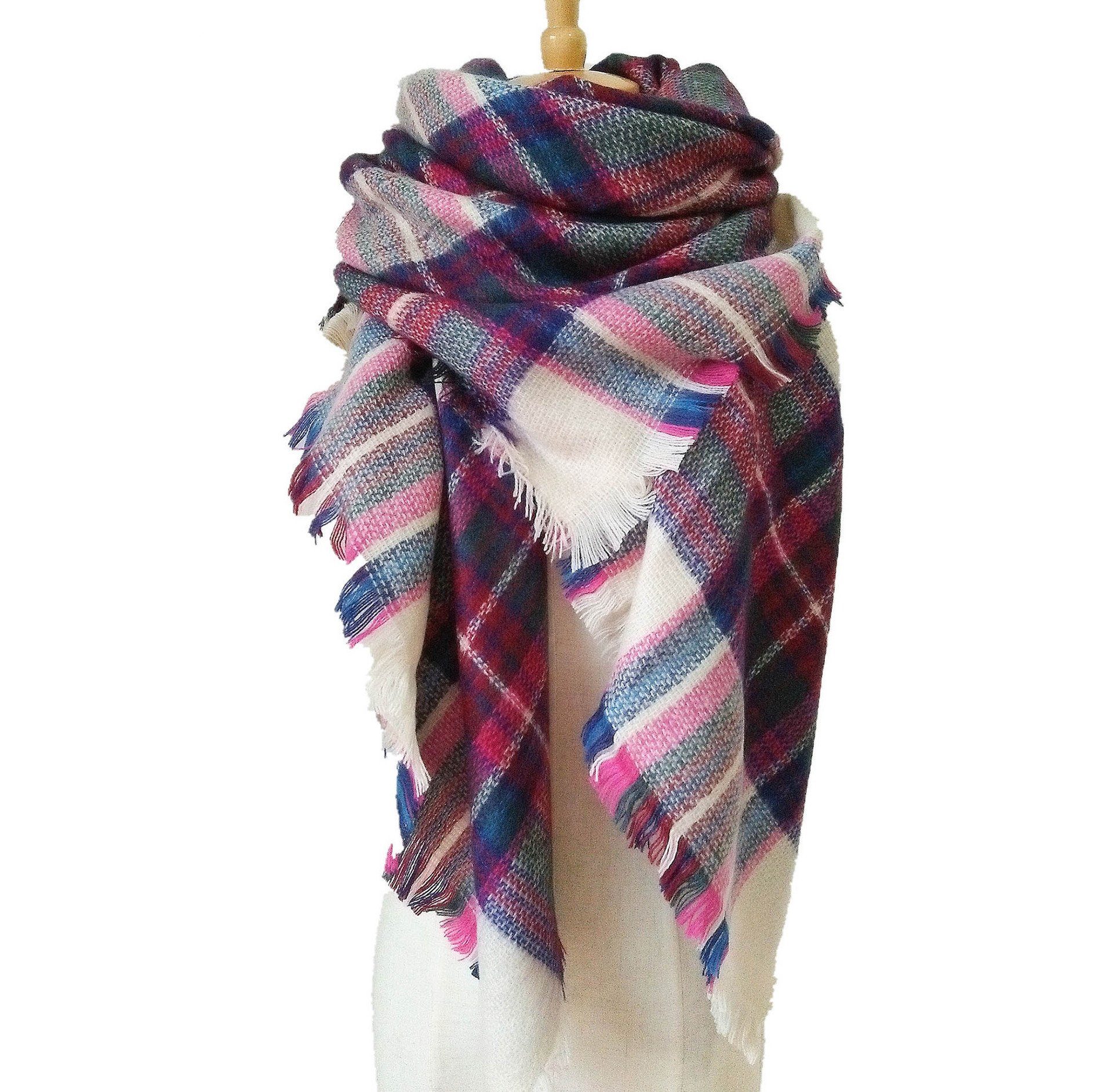 XDeer Modeschal Damen Schal Kariert übergroßer,XLDeckenschal Poncho Qualitä günstig online kaufen