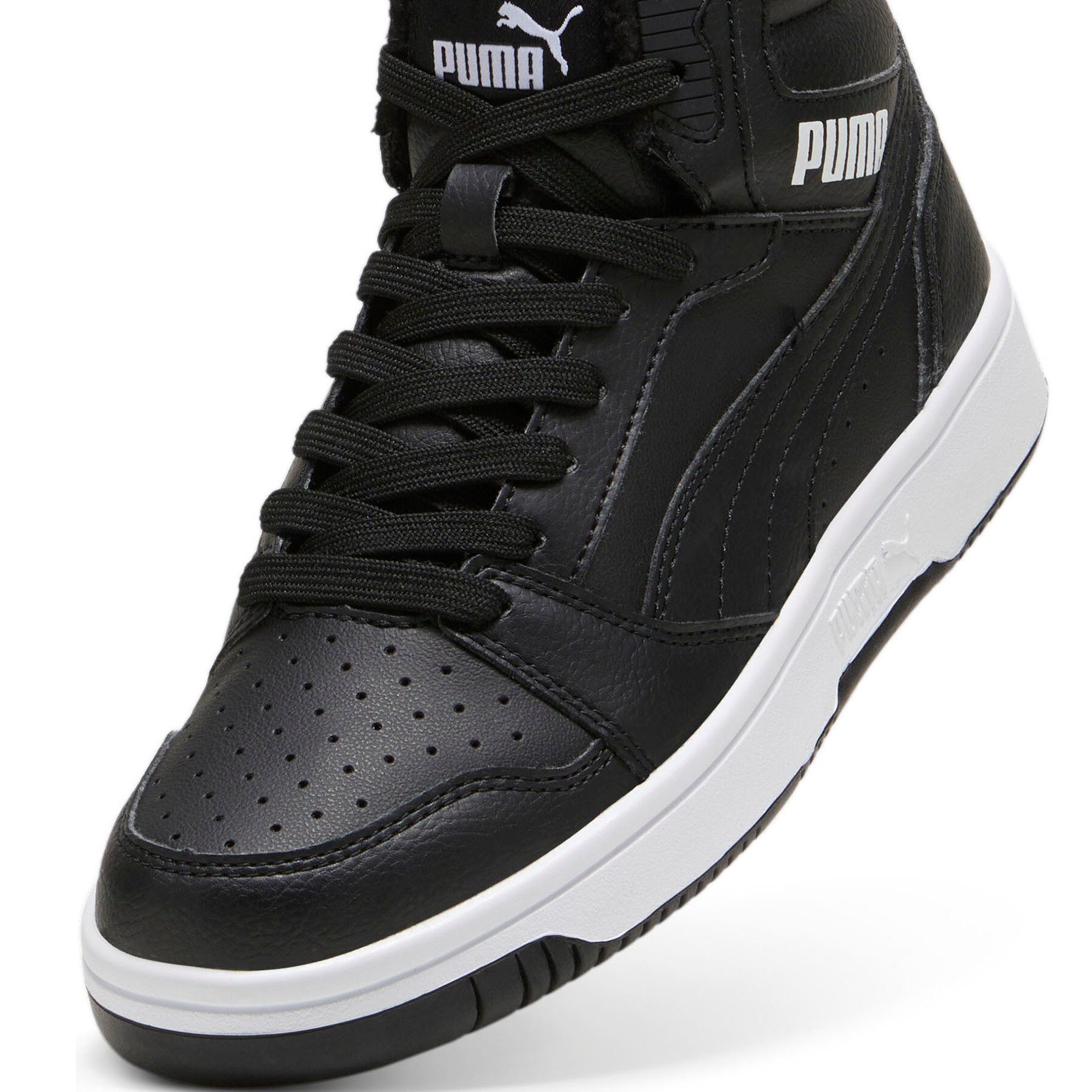 REBOUND PUMA WTR PUMA Sneaker Black-PUMA MID White JR V6