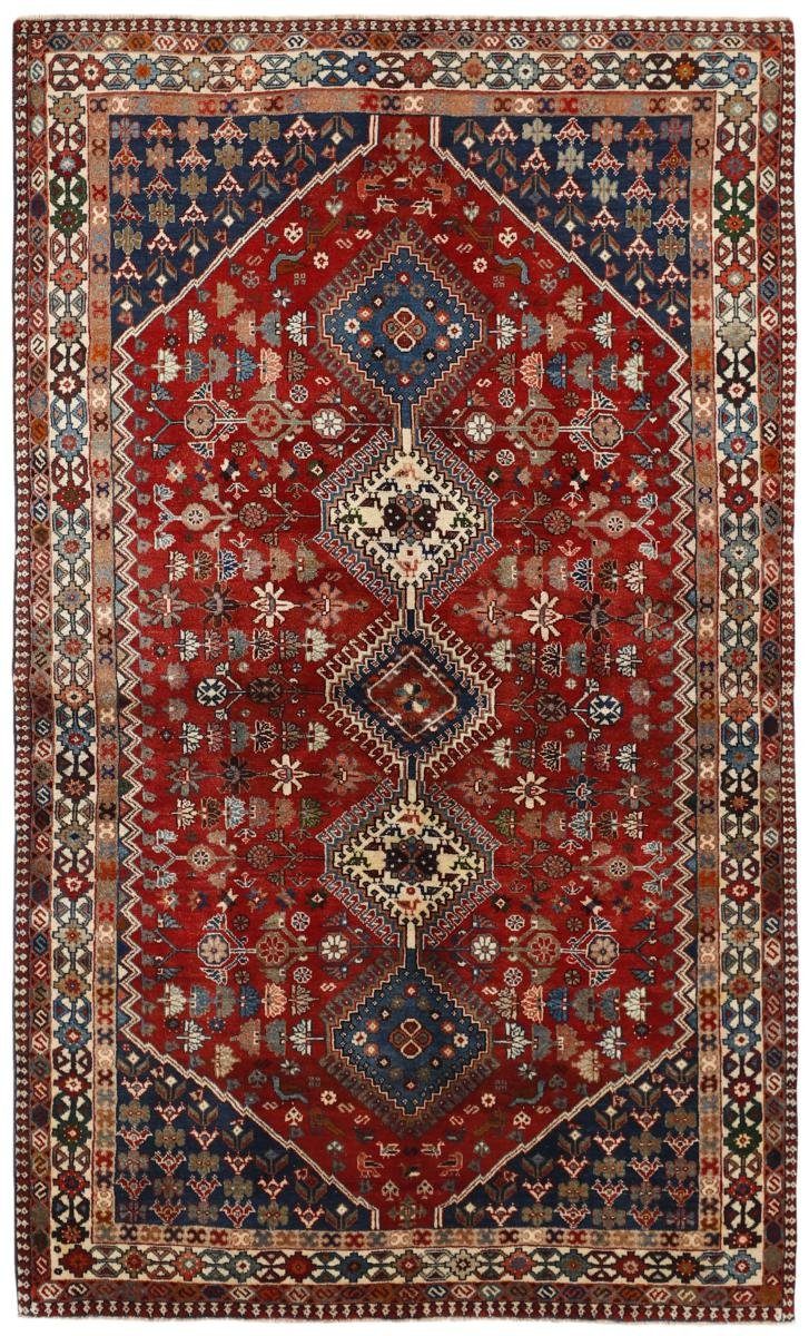 Orientteppich Yalameh 154x256 Handgeknüpfter Orientteppich / Perserteppich, Nain Trading, rechteckig, Höhe: 12 mm