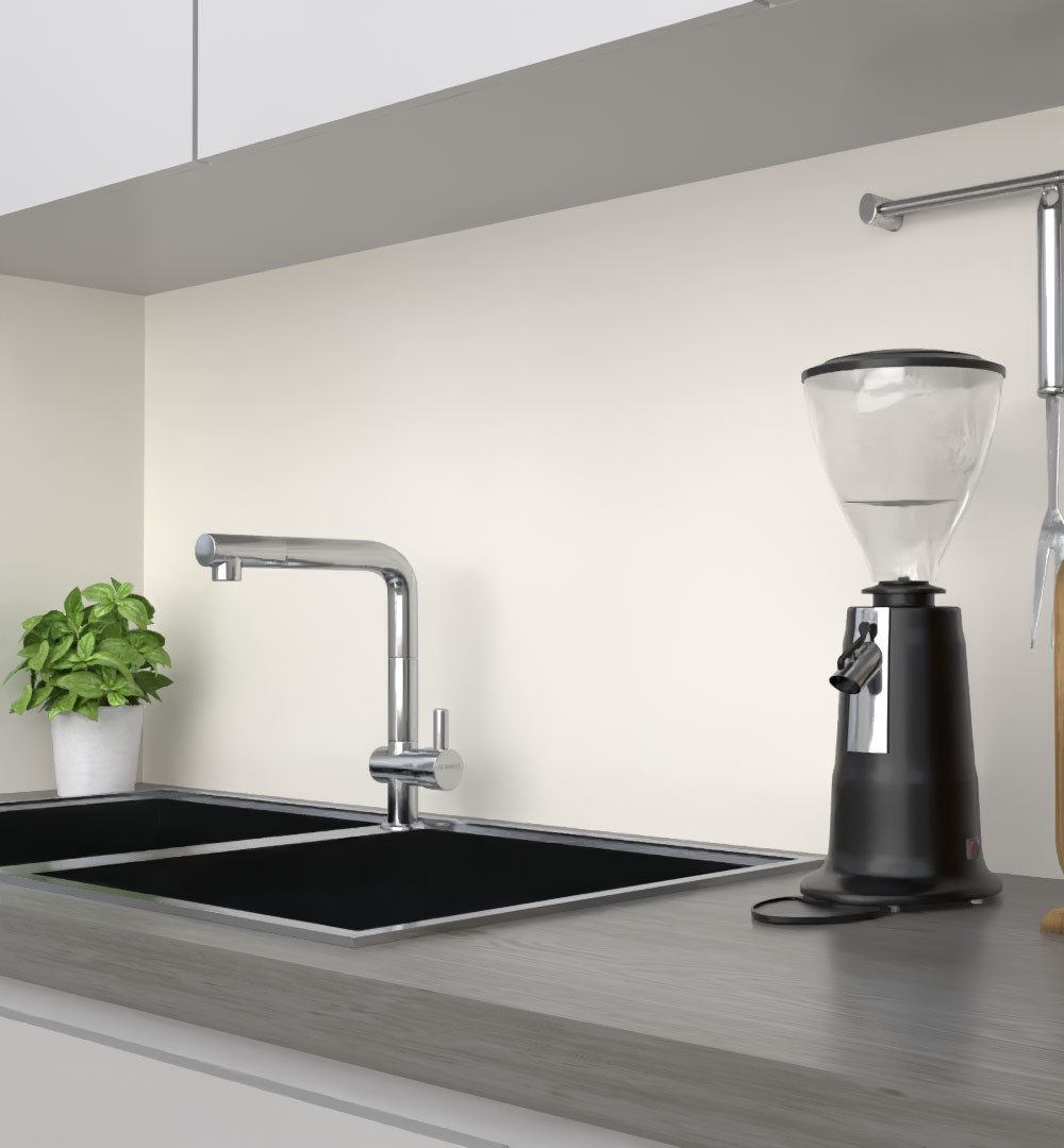 MyMaxxi Küchenrückwand Küchenrückwand selbstklebend Farbe Polarweiß unifarben einfarbig weiß, (Klebefolie passend geschnitten und gerollt B 60 cm x H 60 cm), Farbe Polarweiß B 60 cm x H 60 cm