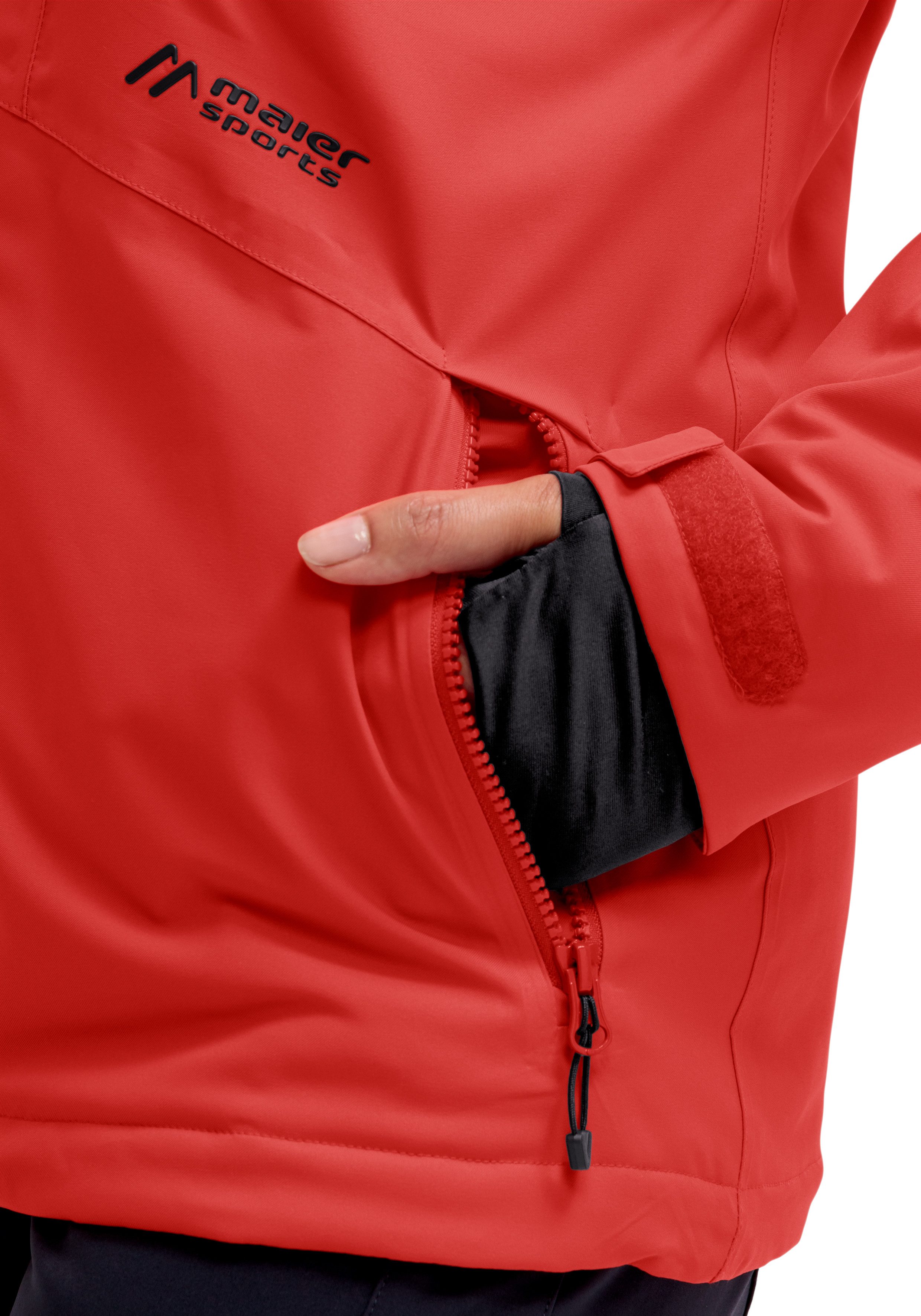 Maier Sports Skijacke Straja Damen Winterjacke, wind/wasserdicht, 3 RV-Taschen und Kapuze