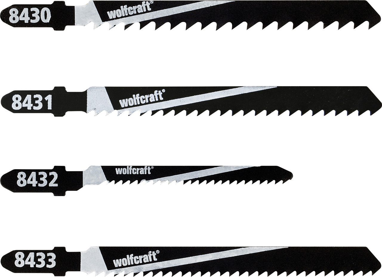 Wolfcraft Stichsägeblatt Wolfcraft Stichsägeblätter-Set 8430000 10 Stück