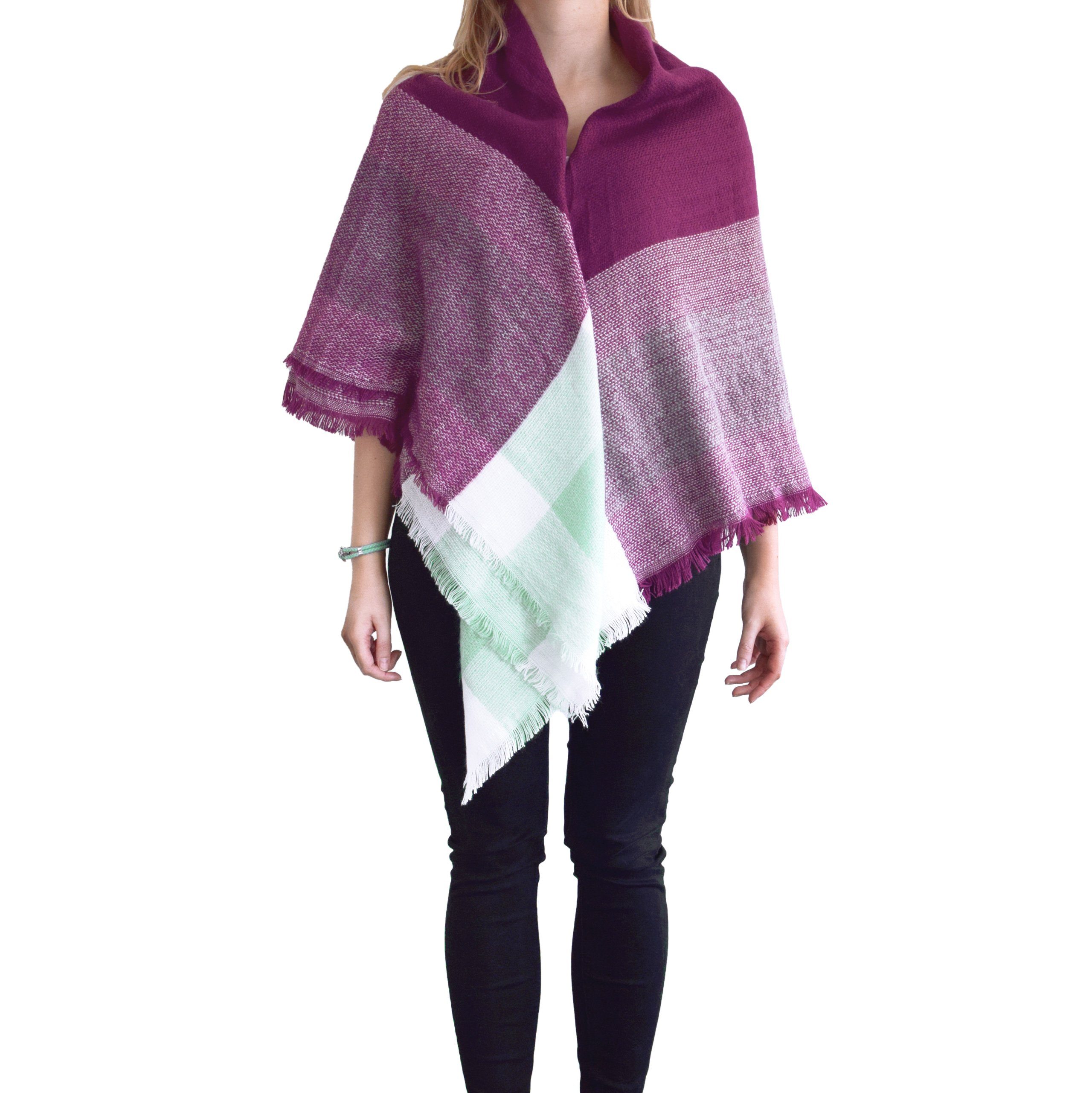 cosey XXL-Schal Bunter XXL-Schal, quadratisch