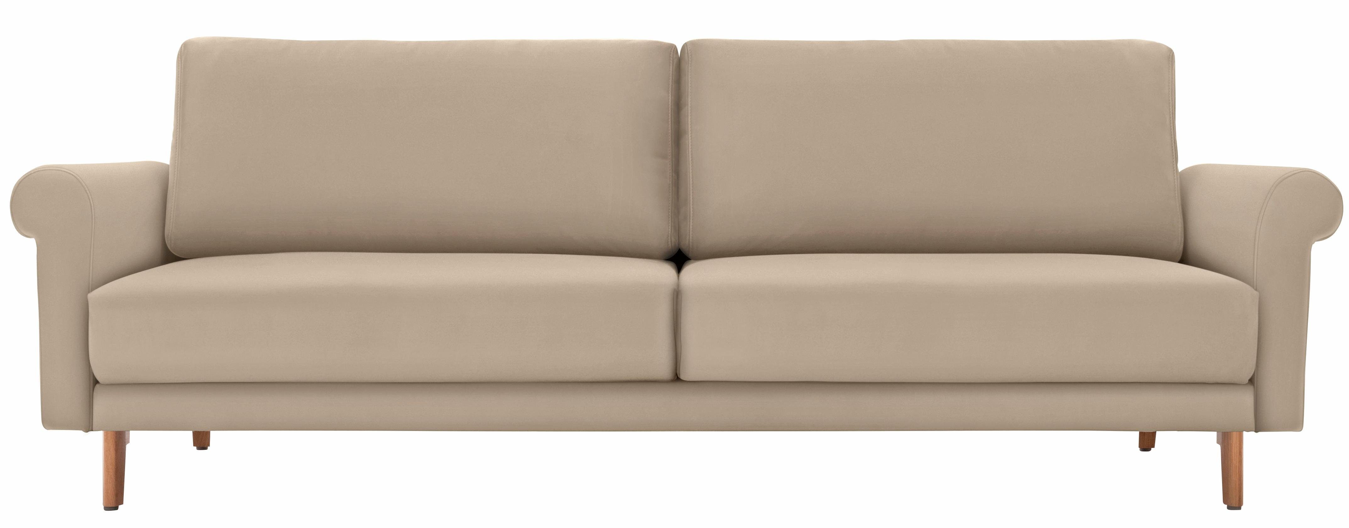 hülsta sofa 2-Sitzer hs.450, modern Landhaus, Füße in Nussbaum, Breite 168 cm