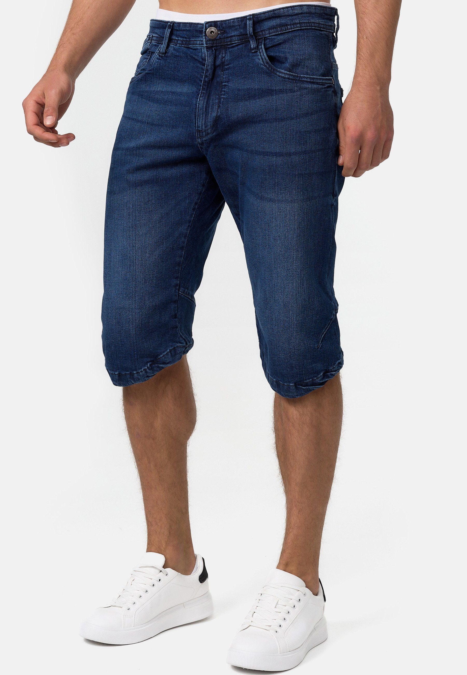 INDICODE Jeansshorts Herren Jaspar Jeans Shorts Herrenshorts Herren Denim Stretch Shorts – Bild 3 von 5