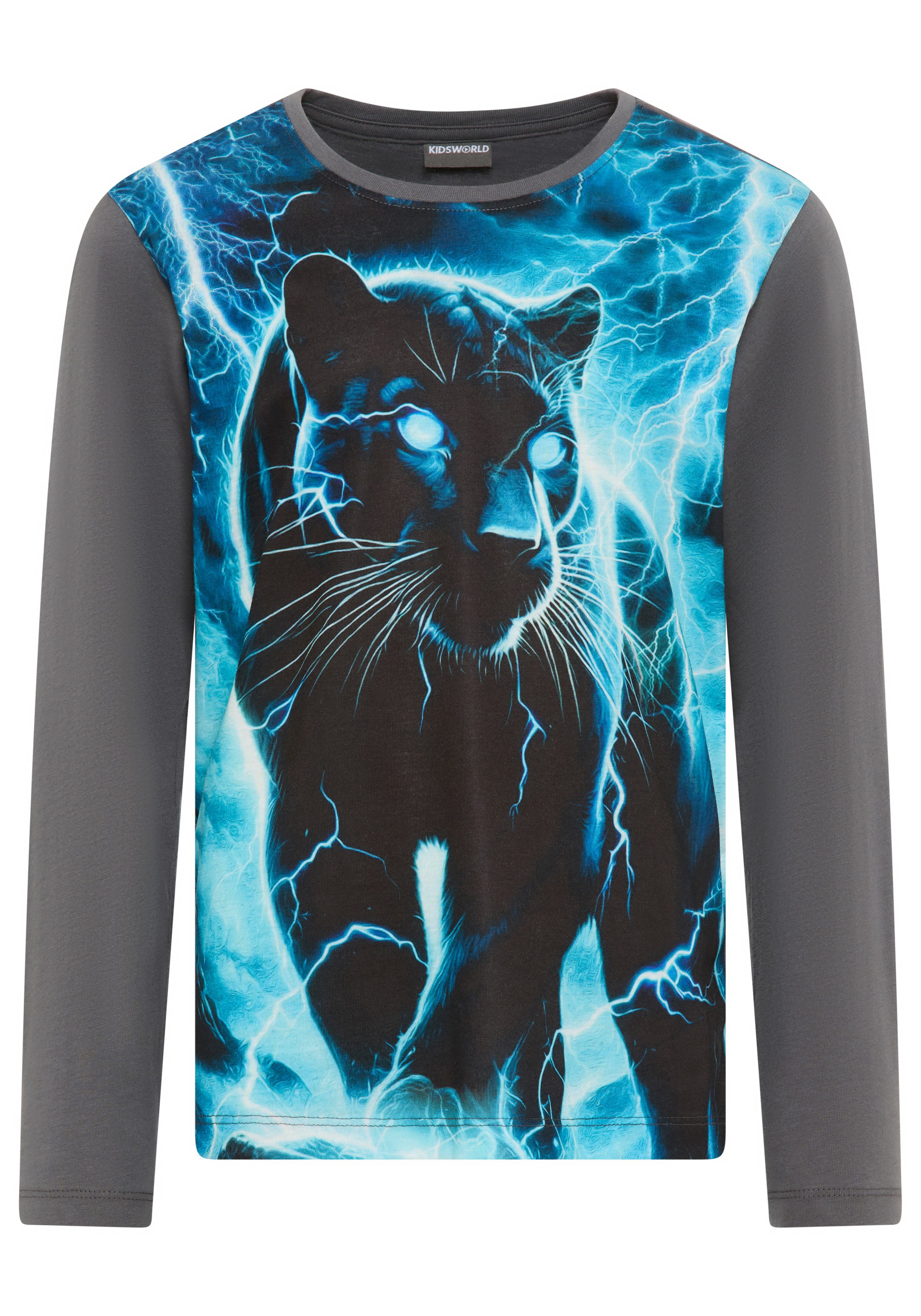 Langarmshirt PANTHER, Fotoprint