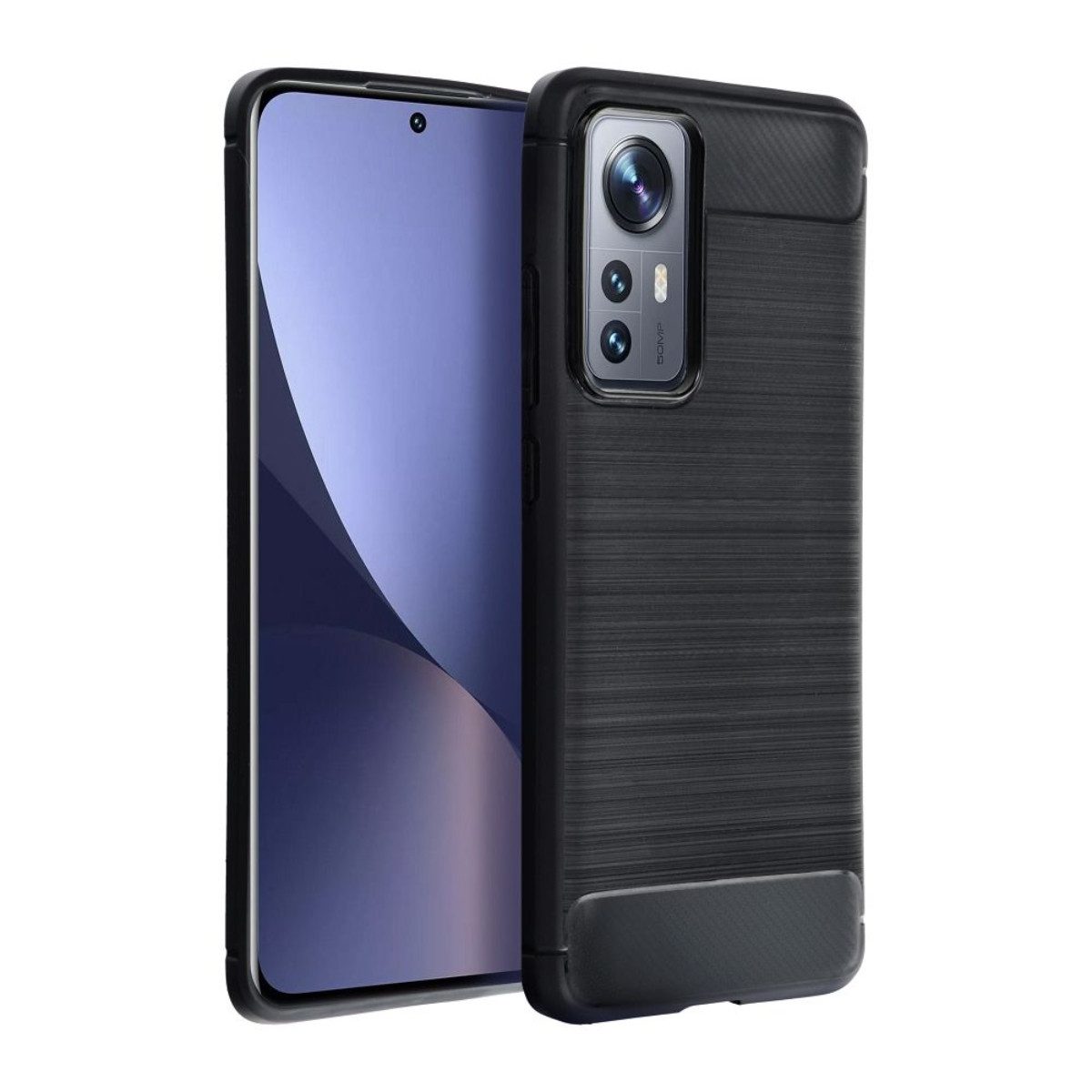 COFI 1453 Handyhülle Carbon Case Stoßschutz Kompatibel mit Motorola Edge 70 Schwarz 6,7 Zoll, Sportliches Carbon Design mit erhöhter Stoßabsorption