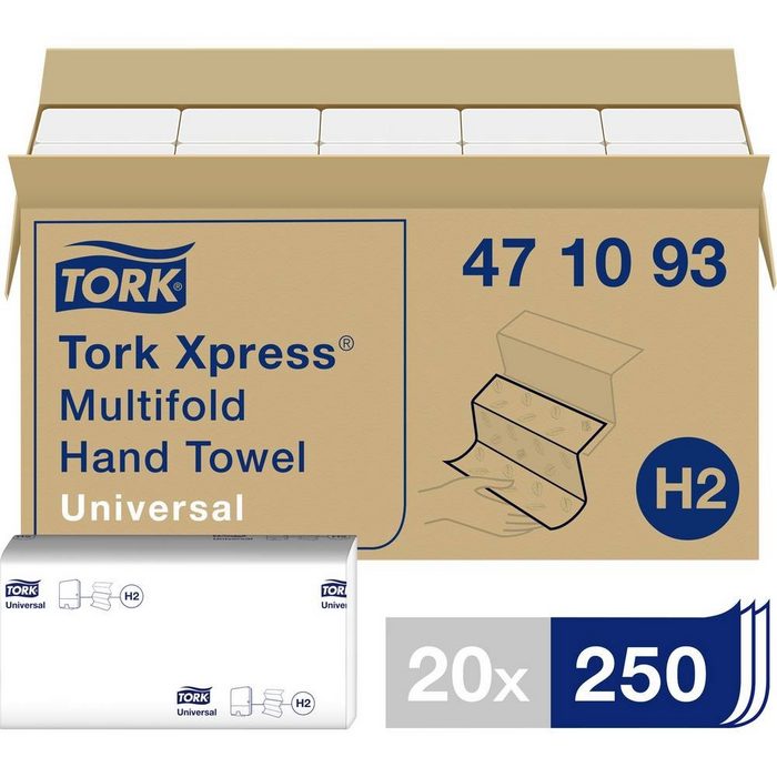 TORK Papierhandtuch Universal Multifold Papierhandtücher 1-lagig
