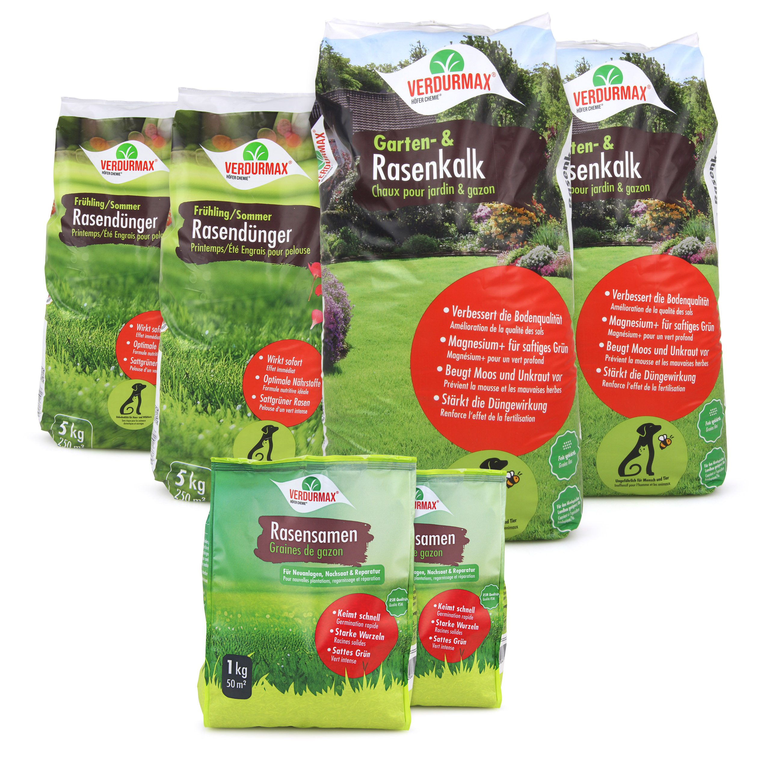 Rasendünger VERDURMAX® Frühlings-Set 500 m²