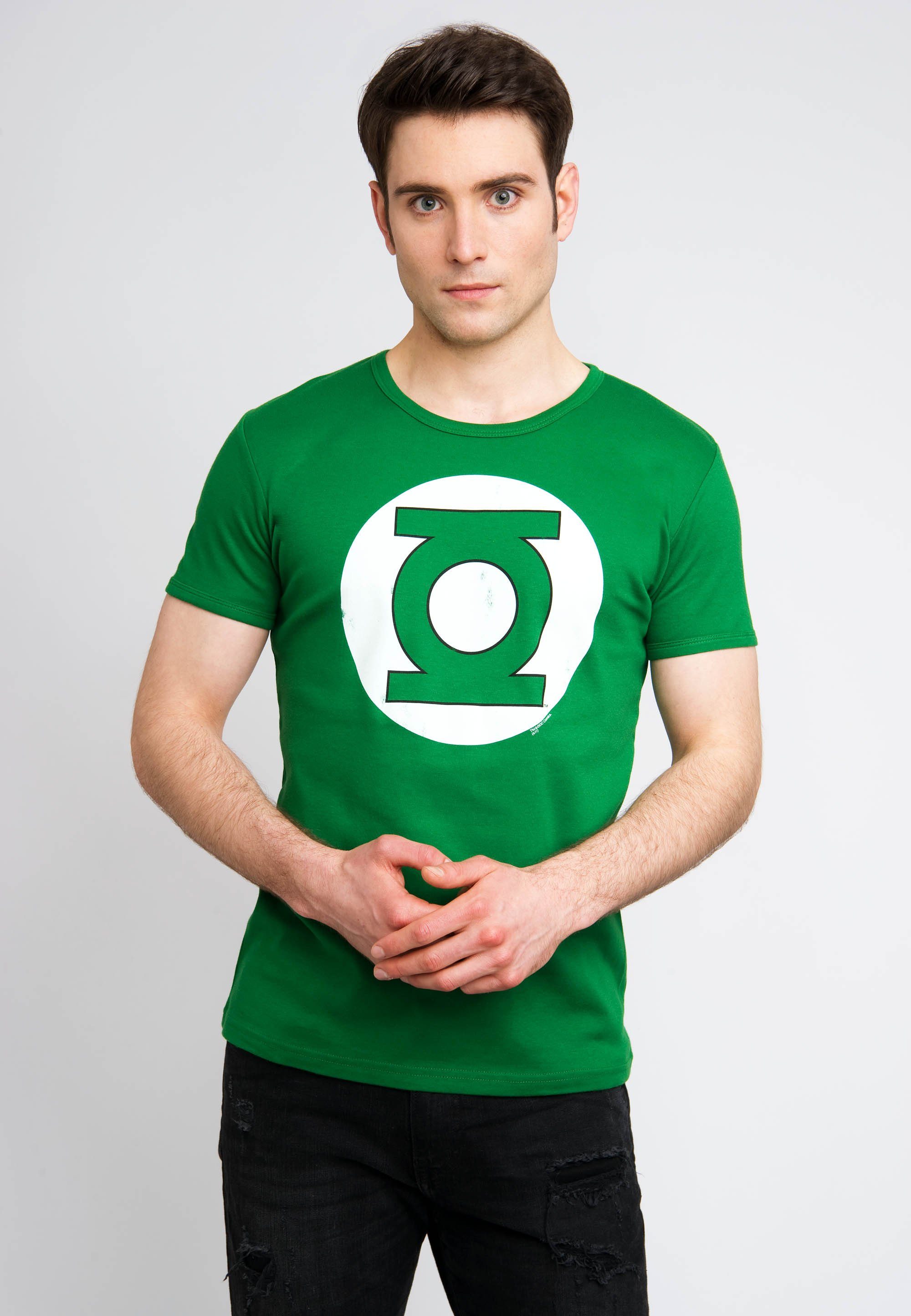LOGOSHIRT T-Shirt DC - Green Lantern Logo mit Green-Lantern-Logo