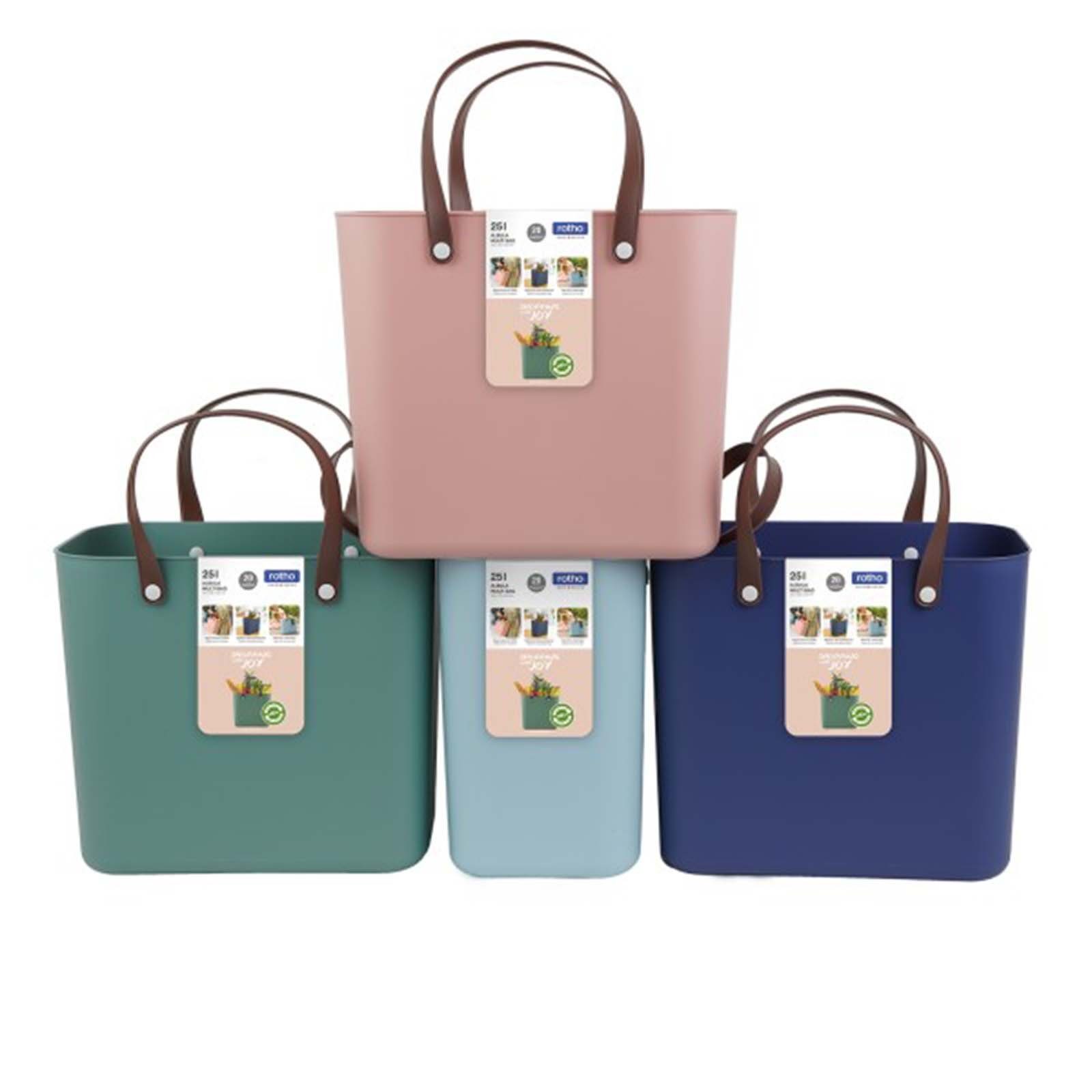 ROTHO Einkaufskorb Albula 2er-Set Einkaufskörbe Taschen 25l, 25 l – Bild 4 von 4