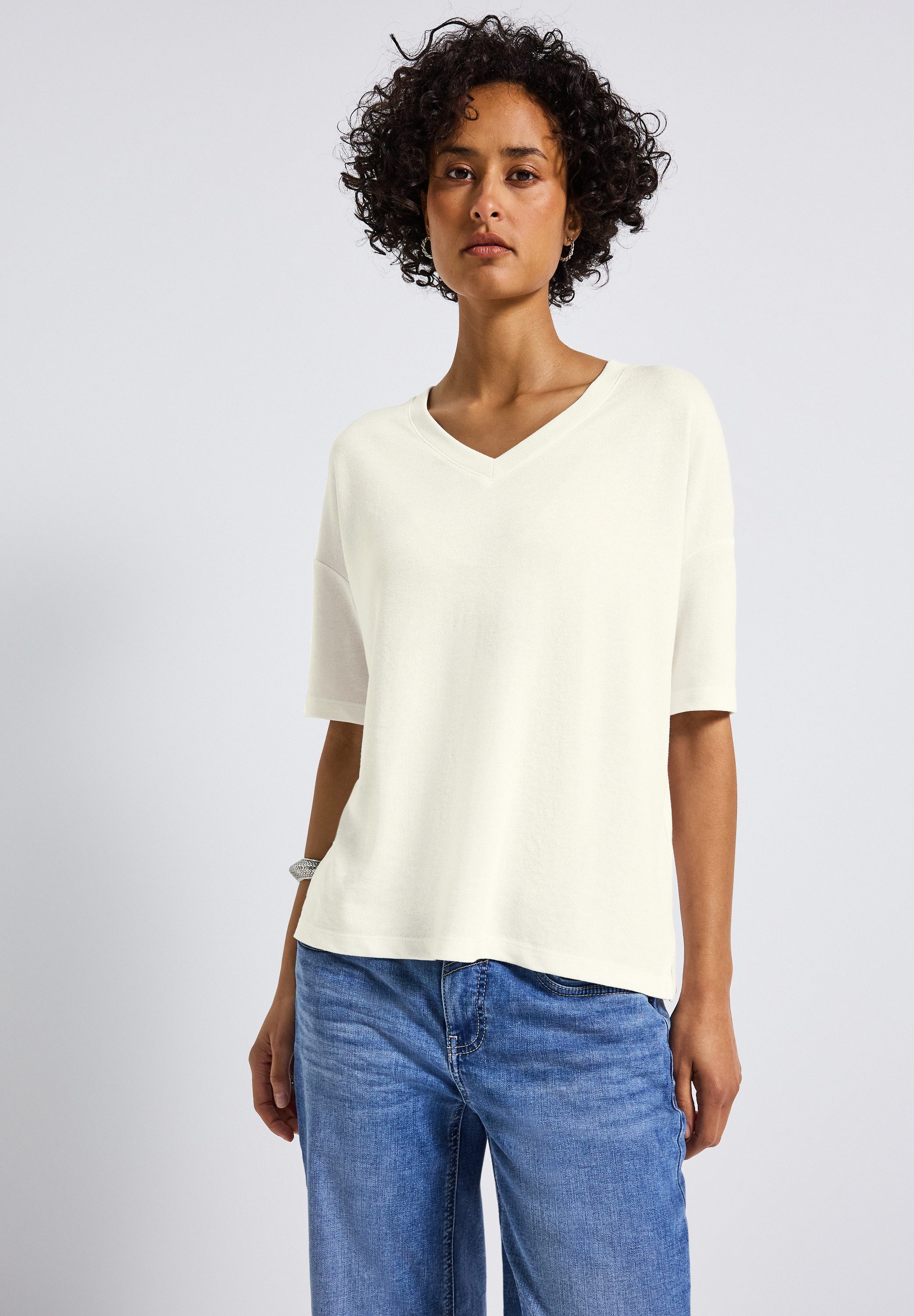 STREET ONE T-Shirt aus softer Viskose