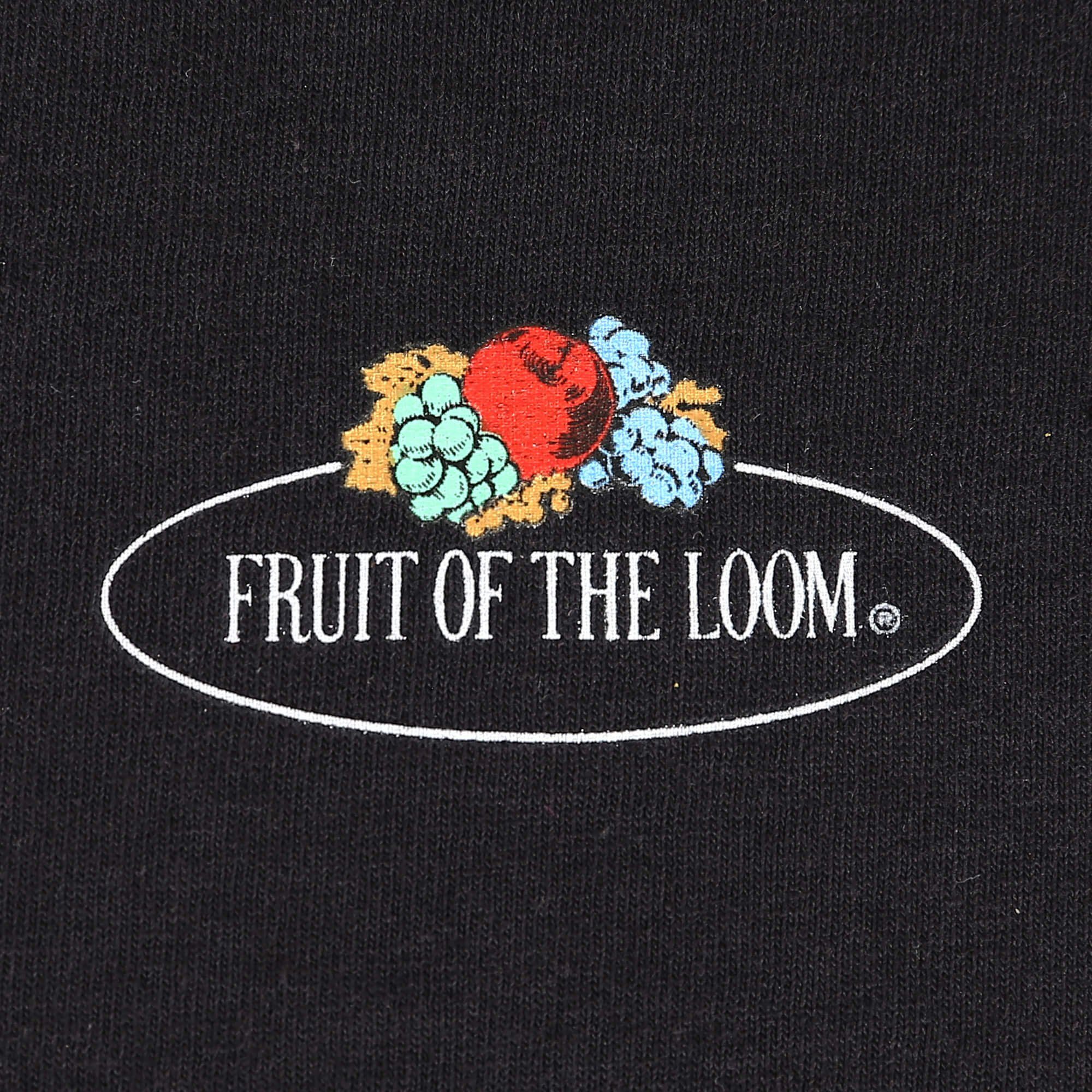 √§rmelloses mit Fruit T-Shirt schwarz of Loom Vintage-Logo Rundhalsshirt the