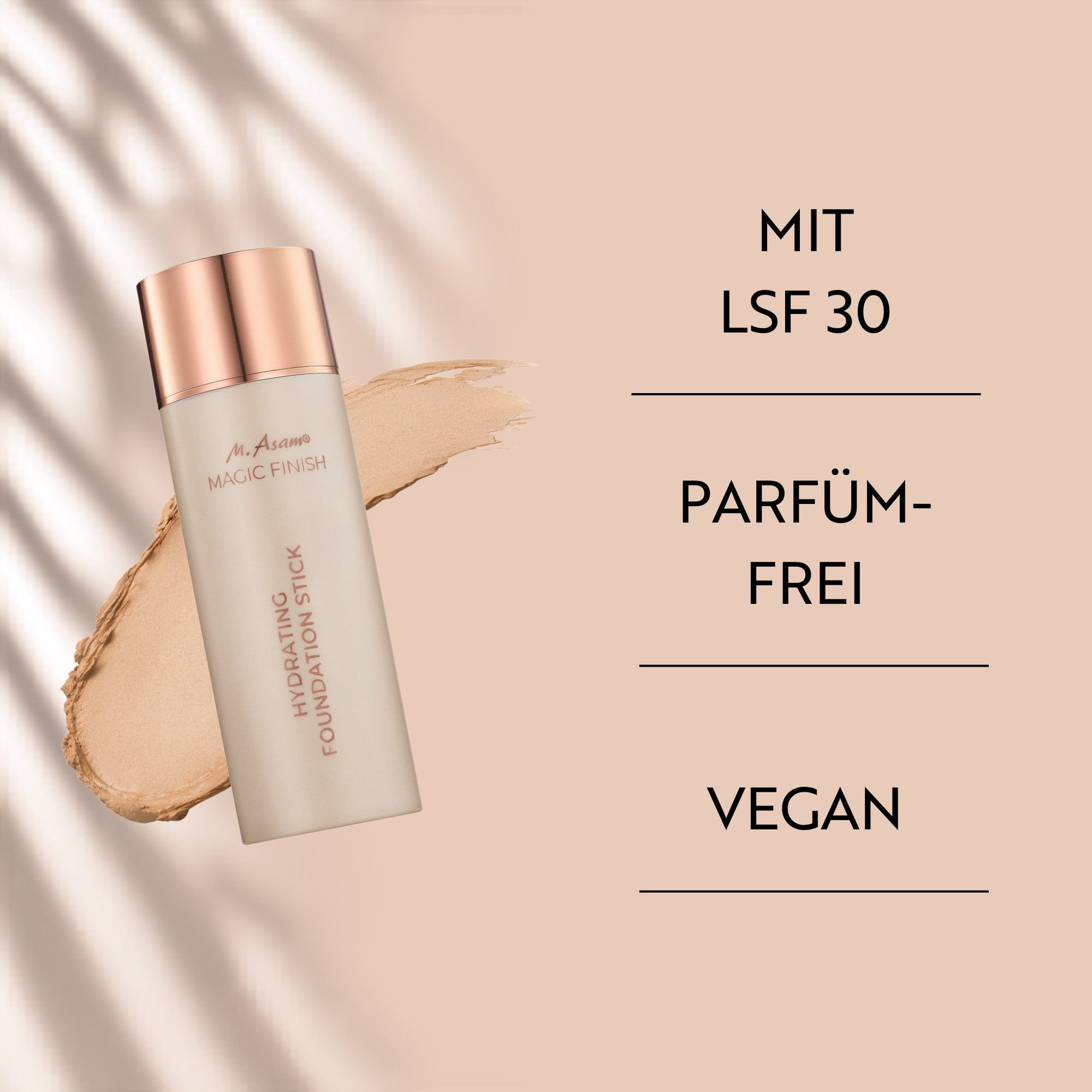 asambeauty Foundation Hydrating Foundation Stick LSF 30 Soft Ivory – Bild 4 von 5