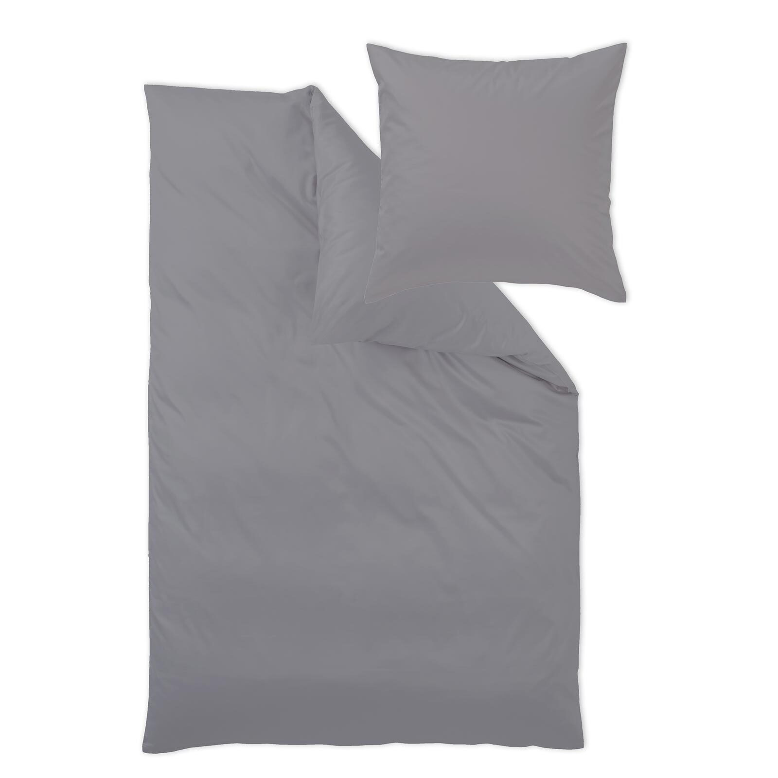 Curt Bauer Bettwäsche Uni, Mako Satin, 2 teilig