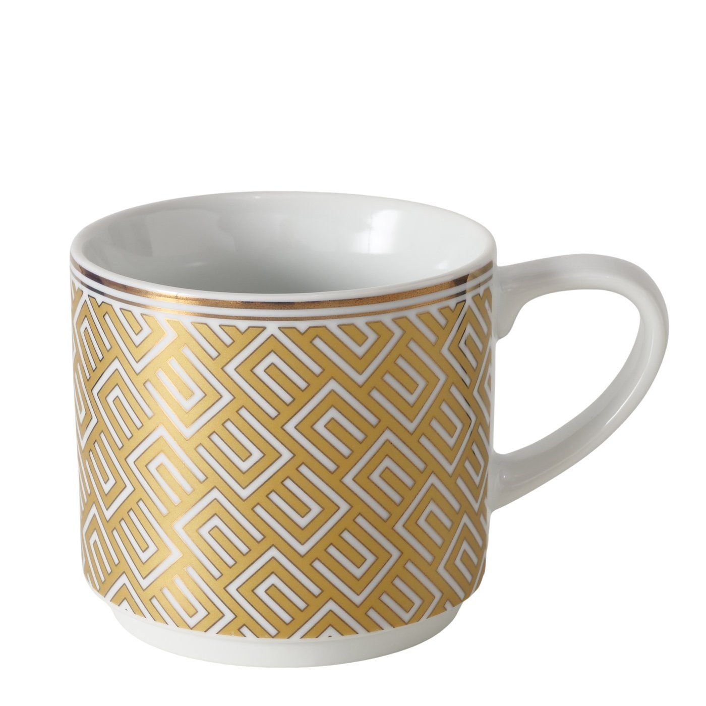 MF Tasse 6er Set Porzellan Becher Palazzo 340 ml mit geometrischem Muster