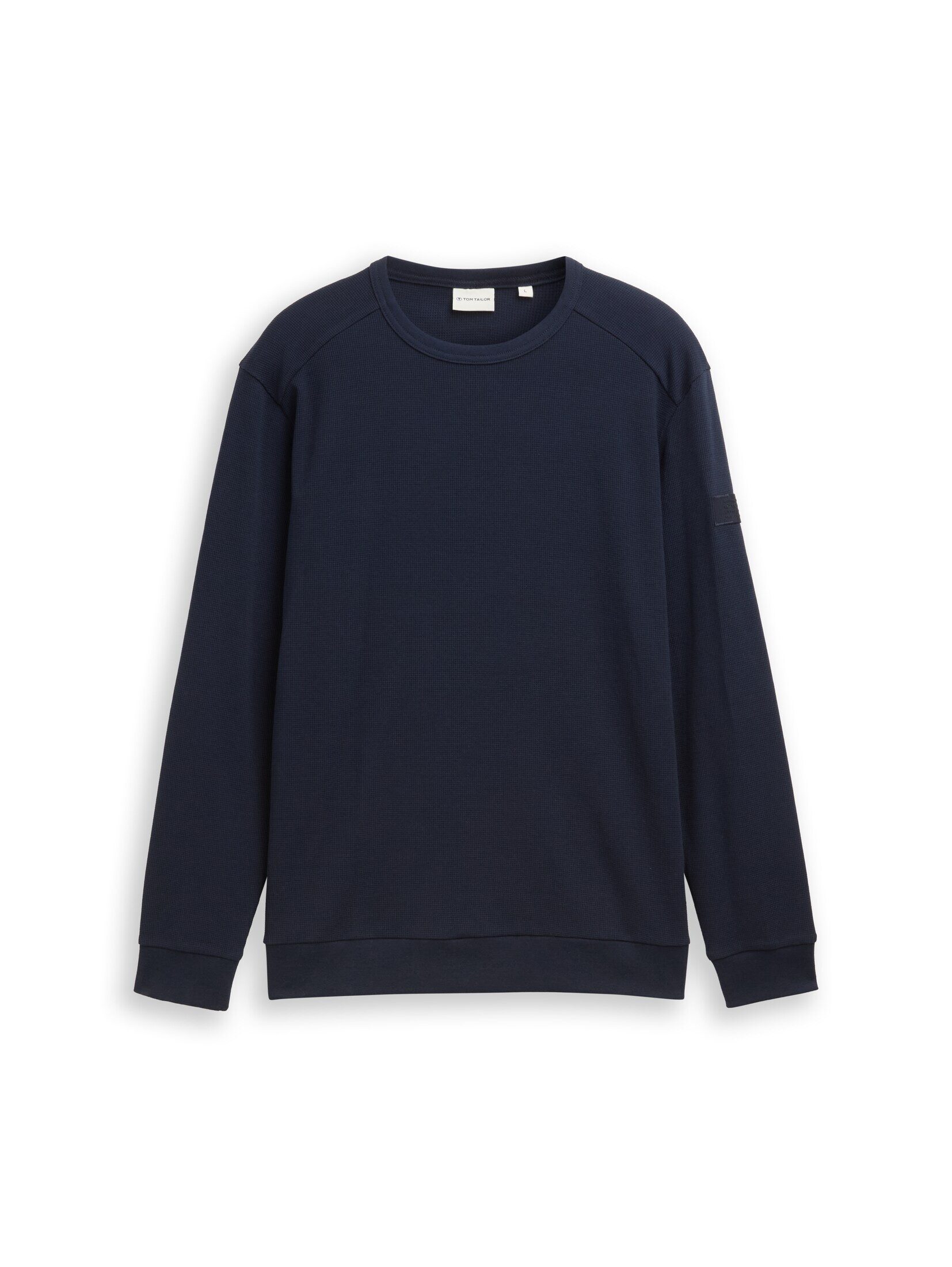 TOM TAILOR Langarmshirt T-Shirt Langarmshirt mit Waffelstruktur günstig online kaufen