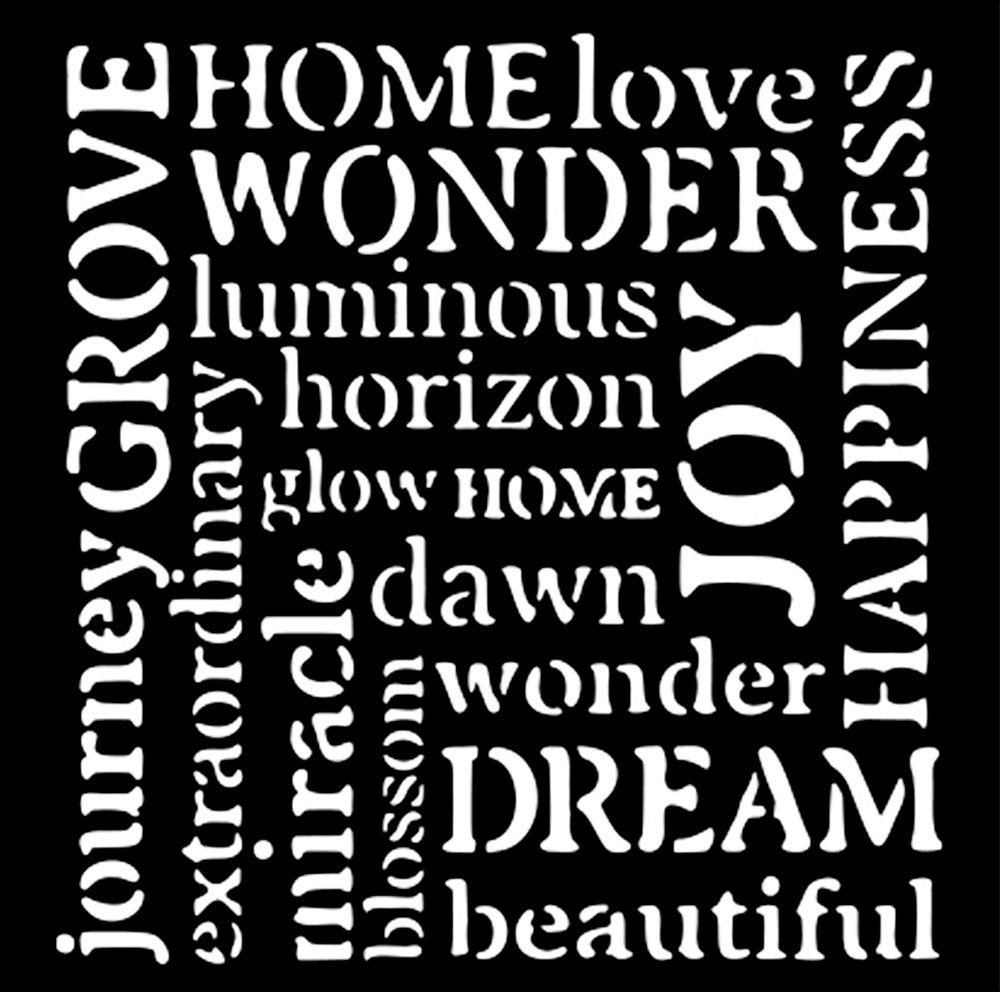 Stamperia Malschablone Hidden Grove, 12 x 12 cm