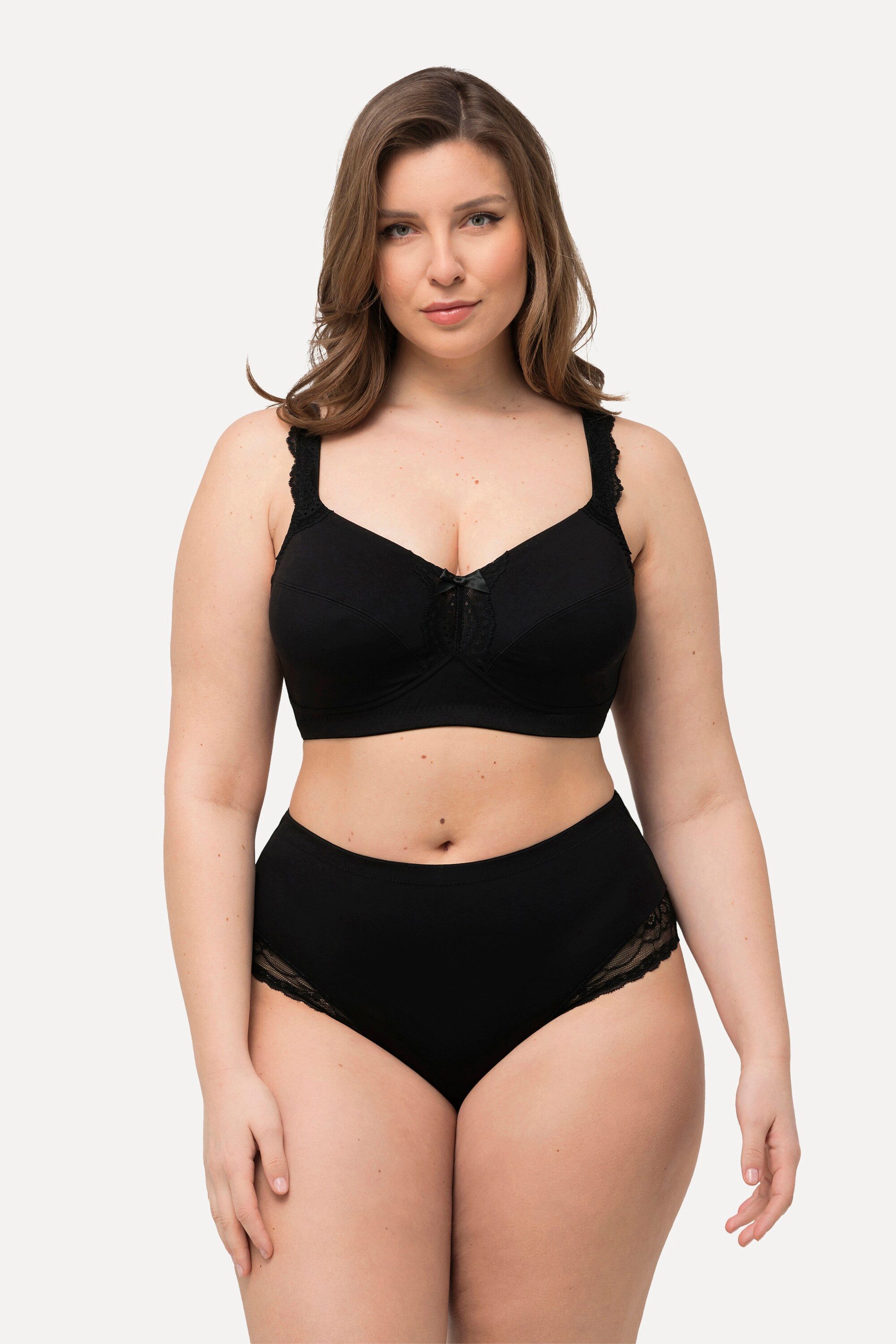 Ulla Popken Soft-BH Soft-BH Spitzendetail ohne Bügel