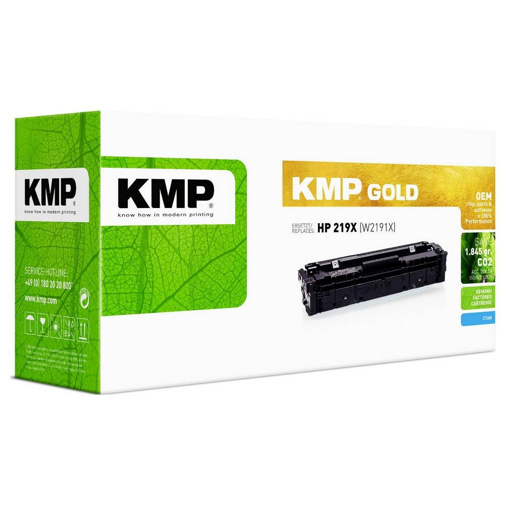 KMP Tonerpatrone Toner ersetzt HP HP 219X / W2191X Kompatibel Cyan 2500 Seiten