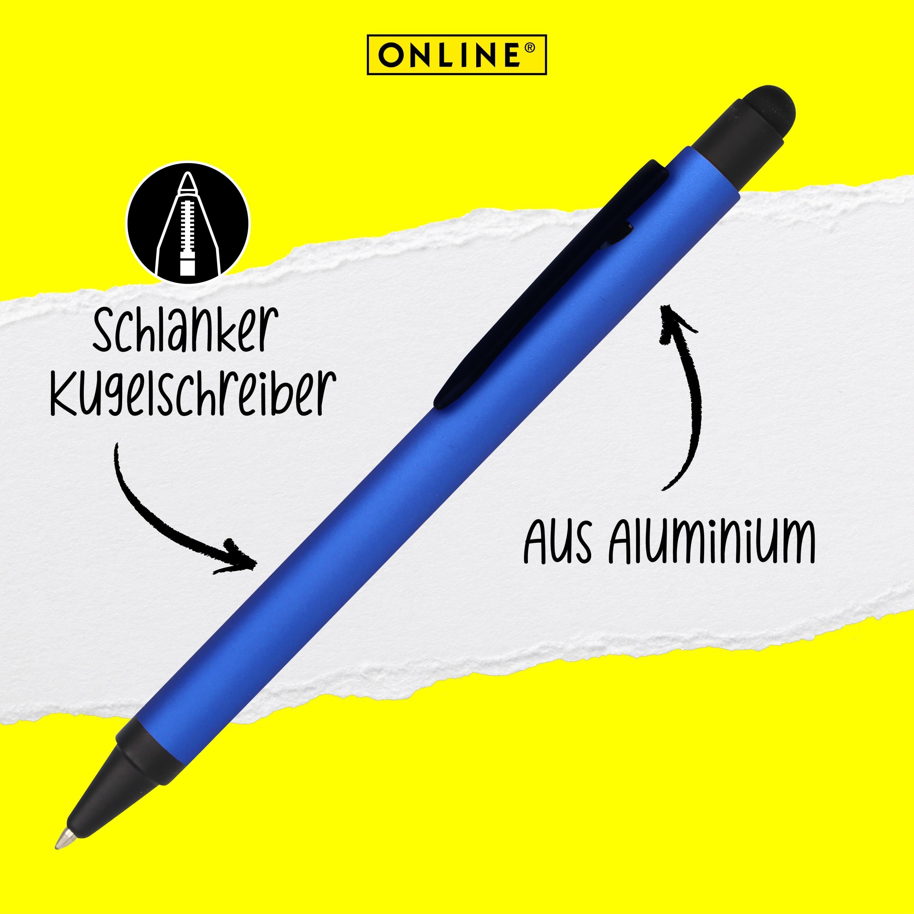 Online Kugelschreiber Alu Stylus-Tip Pen Stylus Blue Multimedia-Geräte Druckkugelschreiber, für