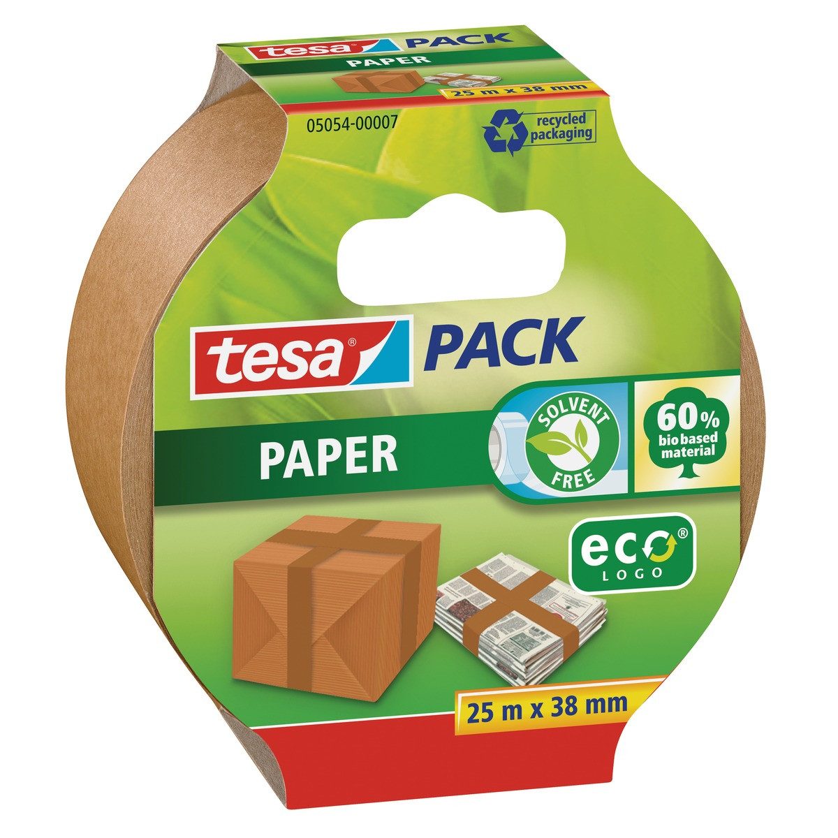 tesa Klebeband tesa Packband aus Papier ecoLOGO 38mmx25m