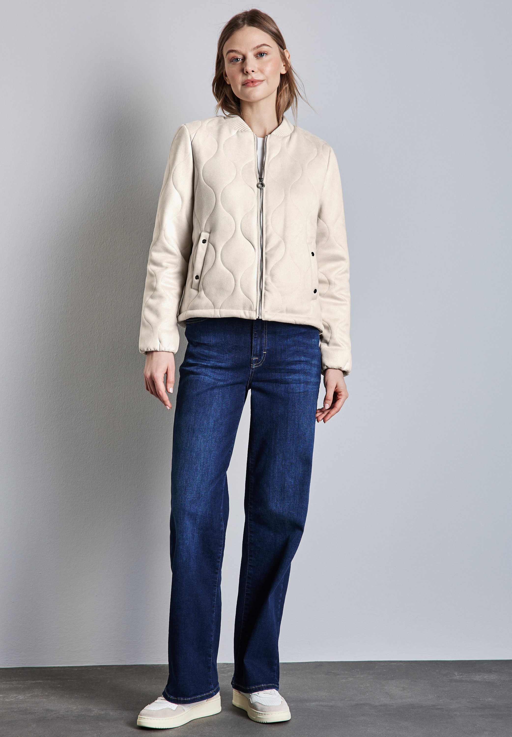 STREET ONE Steppjacke aus elastischem Materialmix