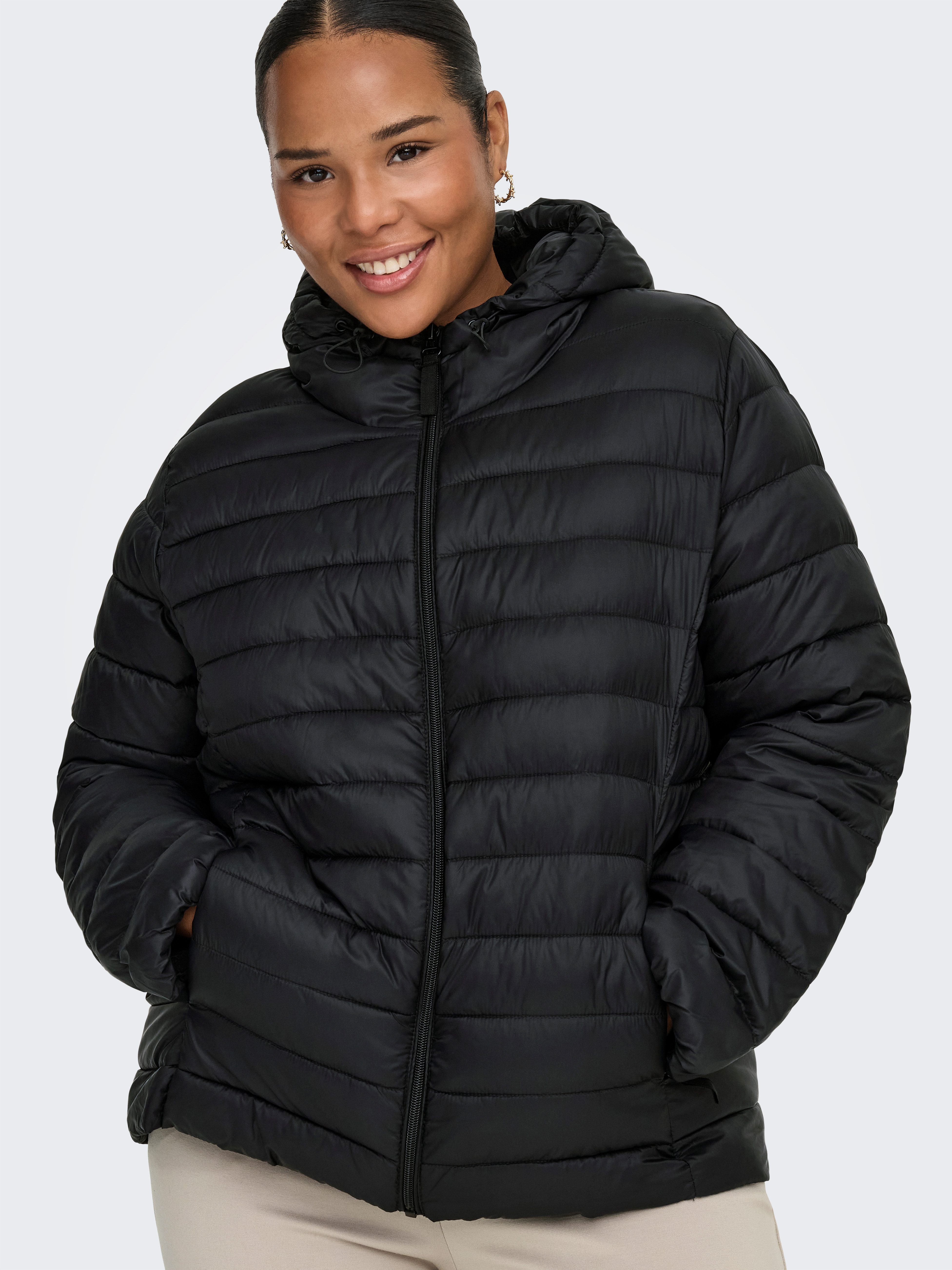 ONLY CARMAKOMA Steppjacke CARTAHIA LW QUILTED HOOD JKT OTW NOOS