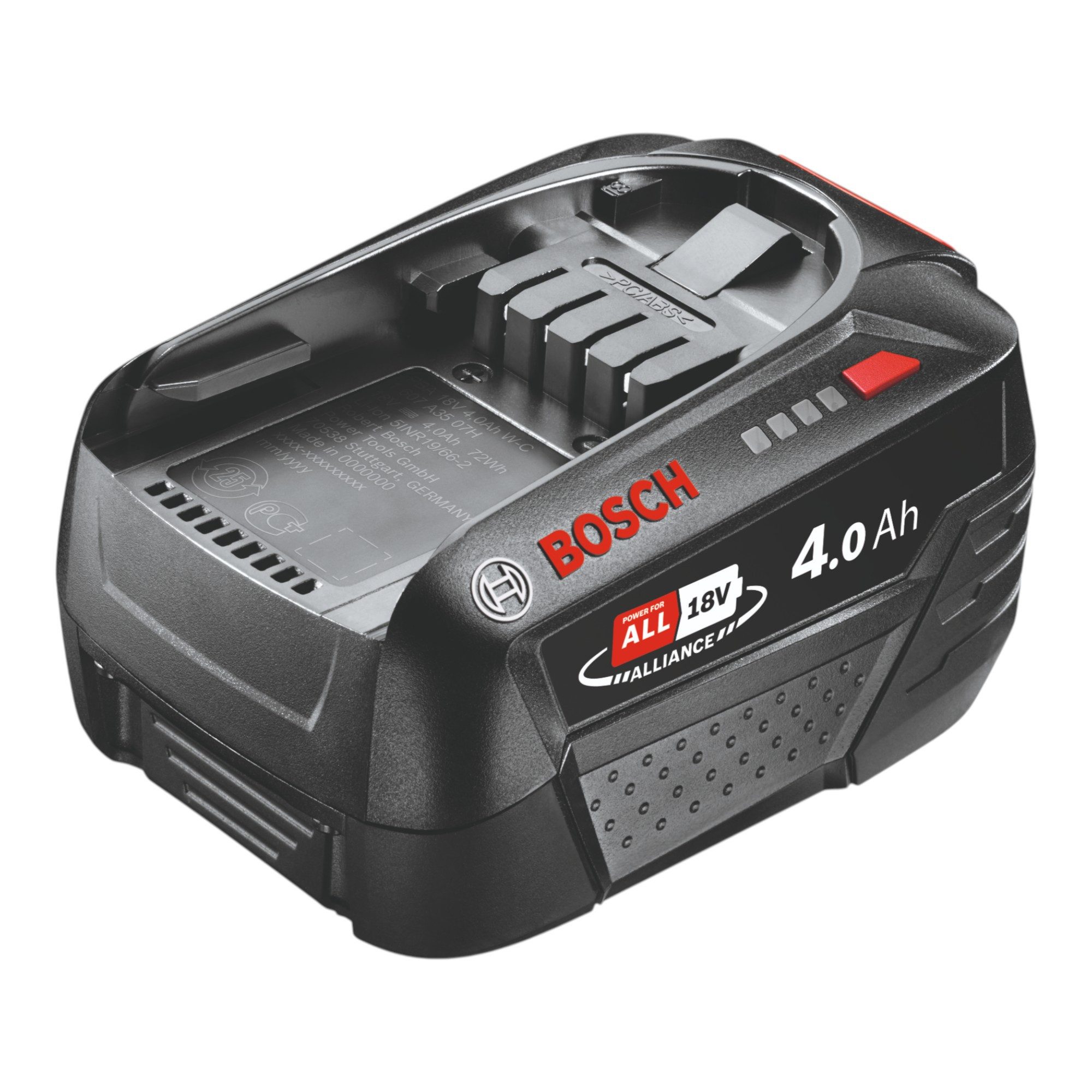 BOSCH 2x PBA 18V 4.0Ah W-C Akku 18 V 4,0 Ah POWER FOR ALL (2x 1600A011T8) Akkupacks – Bild 2 von 2