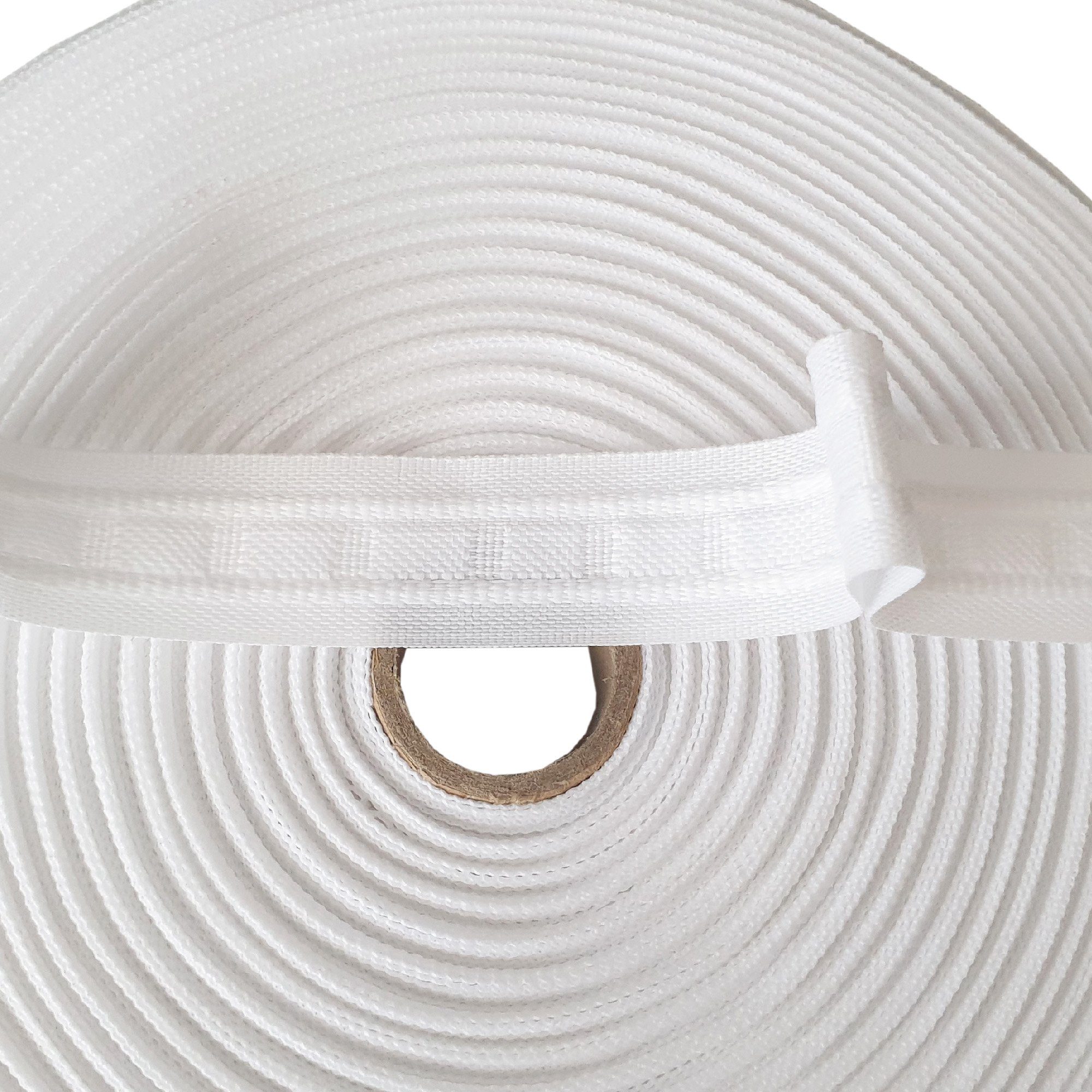 Bestlivings Faltenband FP-25-1Z, Gardinen, Vorhänge, Gardinenstoff, Gardinenband mit 1er Falte "Weiß" 25mm (Länge: 5m - 50m)