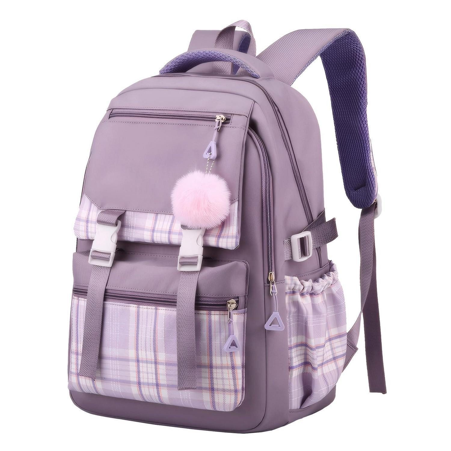 LuxusKollektion Schulrucksack Schulrucksack Mädchen Lila, Große Kapazität, Wasserdicht