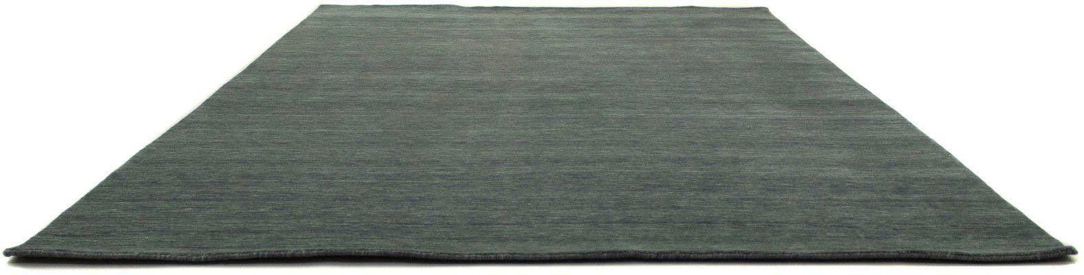 Wollteppich LORIBAFT TEPPSTAR, morgenland, rechteckig, Höhe: 15 mm, reine Schurwolle, uni, Wohnzimmer grau | Kurzflor-Teppiche