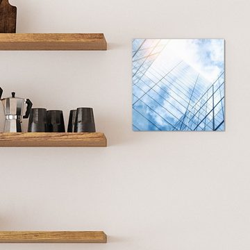 DEQORI Magnettafel 'Gläserne Wolkenkratzer', Whiteboard Pinnwand beschreibbar
