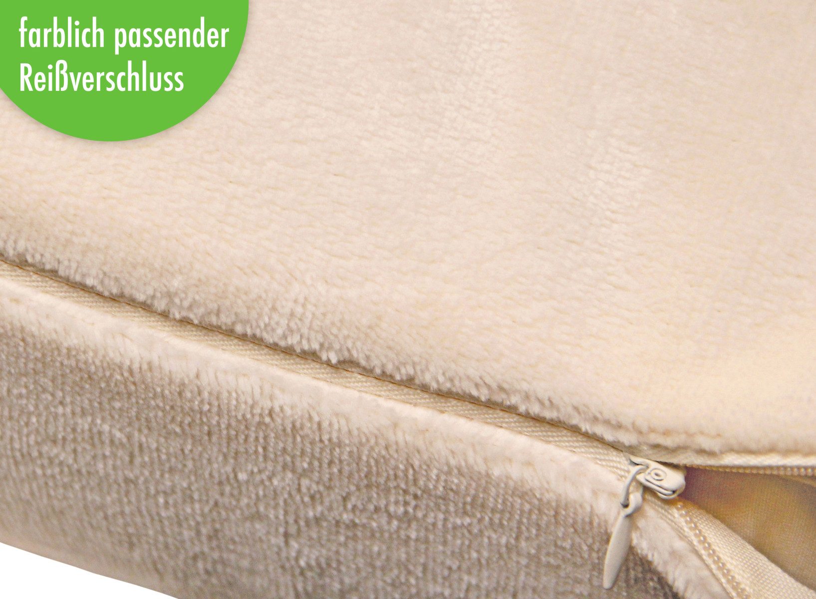 Heubergshop Seitenschläferkissenbezug, (2 Stück), 40x145cm, Fleece Winter f günstig online kaufen