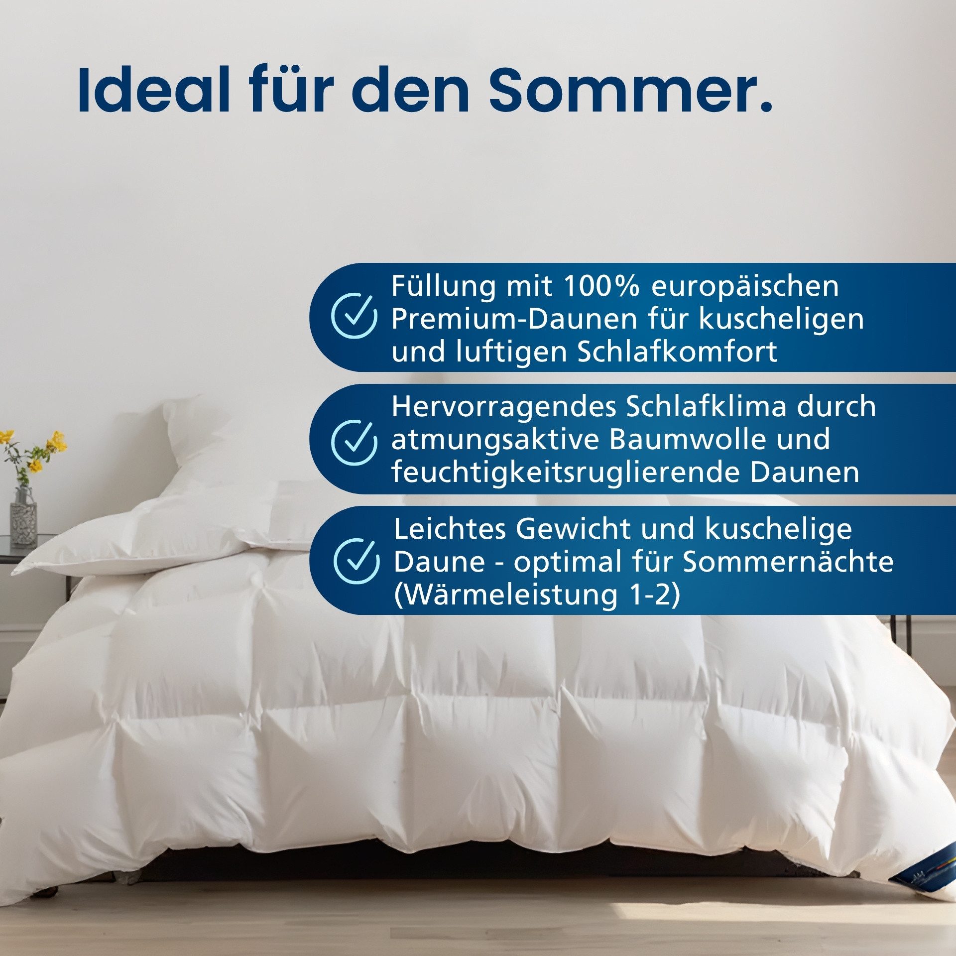 DormiGood Daunenbettdecke 2er Set Premium Daunendecke günstig online kaufen