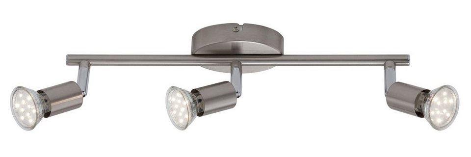 Briloner Leuchten LED Deckenspots 2767-032, LED wechselbar, Warmweiß,  matt-nickel, GU10, Deckenlampe