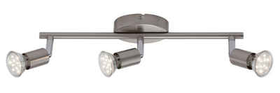Briloner Leuchten LED Deckenspots 2767-032, LED wechselbar, Warmweiß, matt-nickel, GU10, Deckenlampe