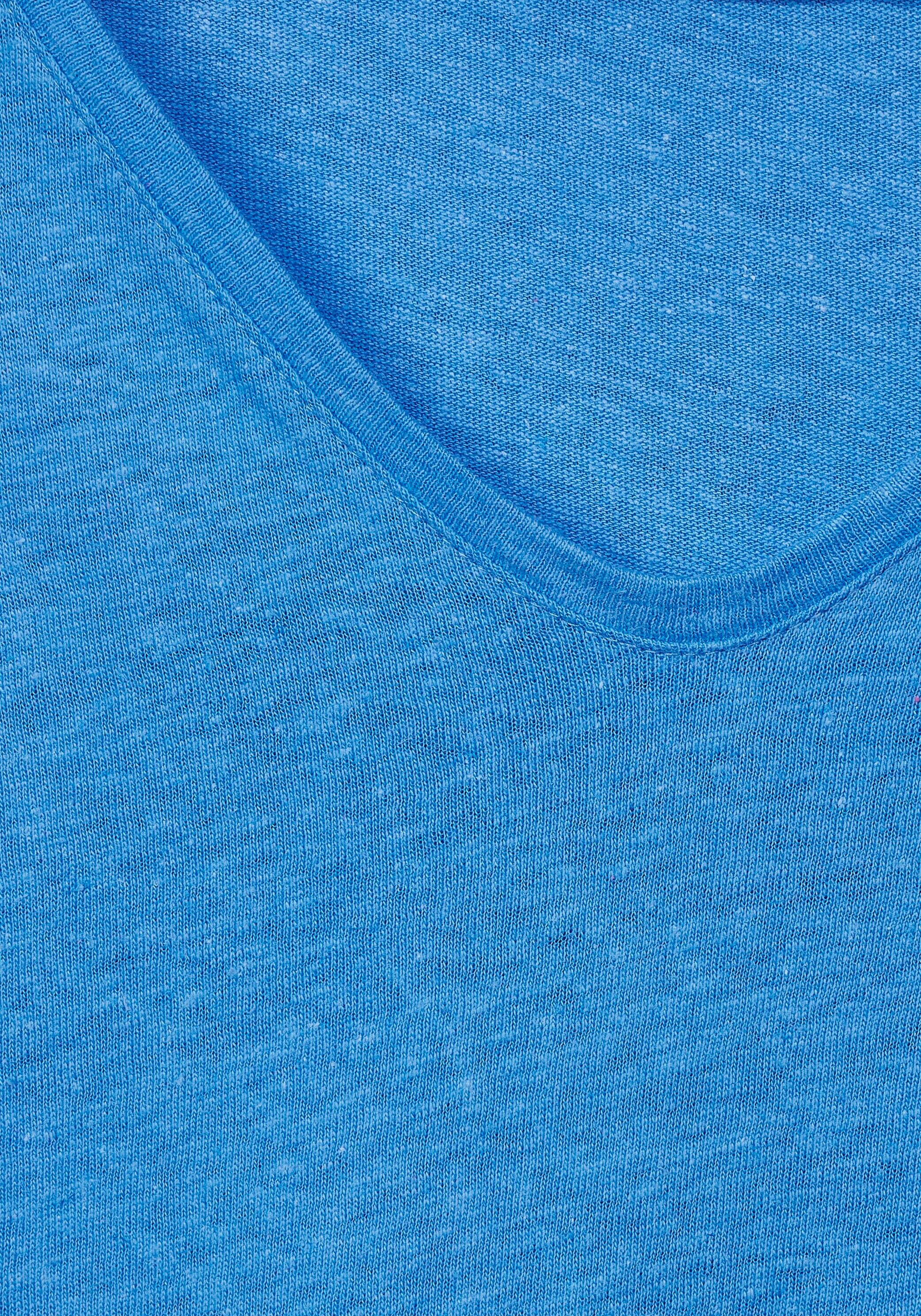 mit blau T-Shirt Cecil V-Ausschnitt