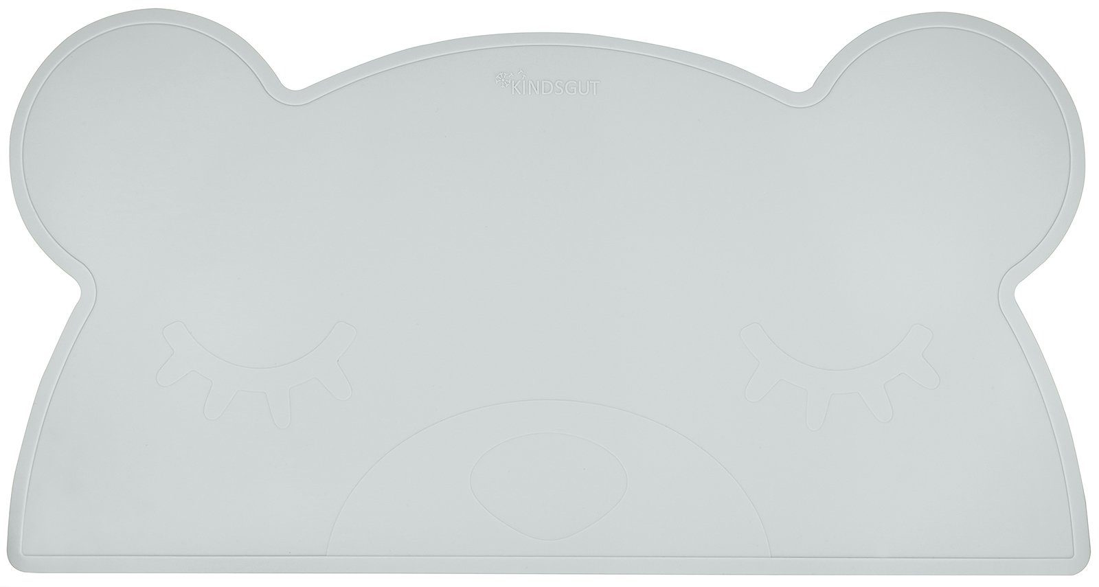 KINDSGUT Platzset Platzdecken Bär, umweltfreundlich, aquamarin